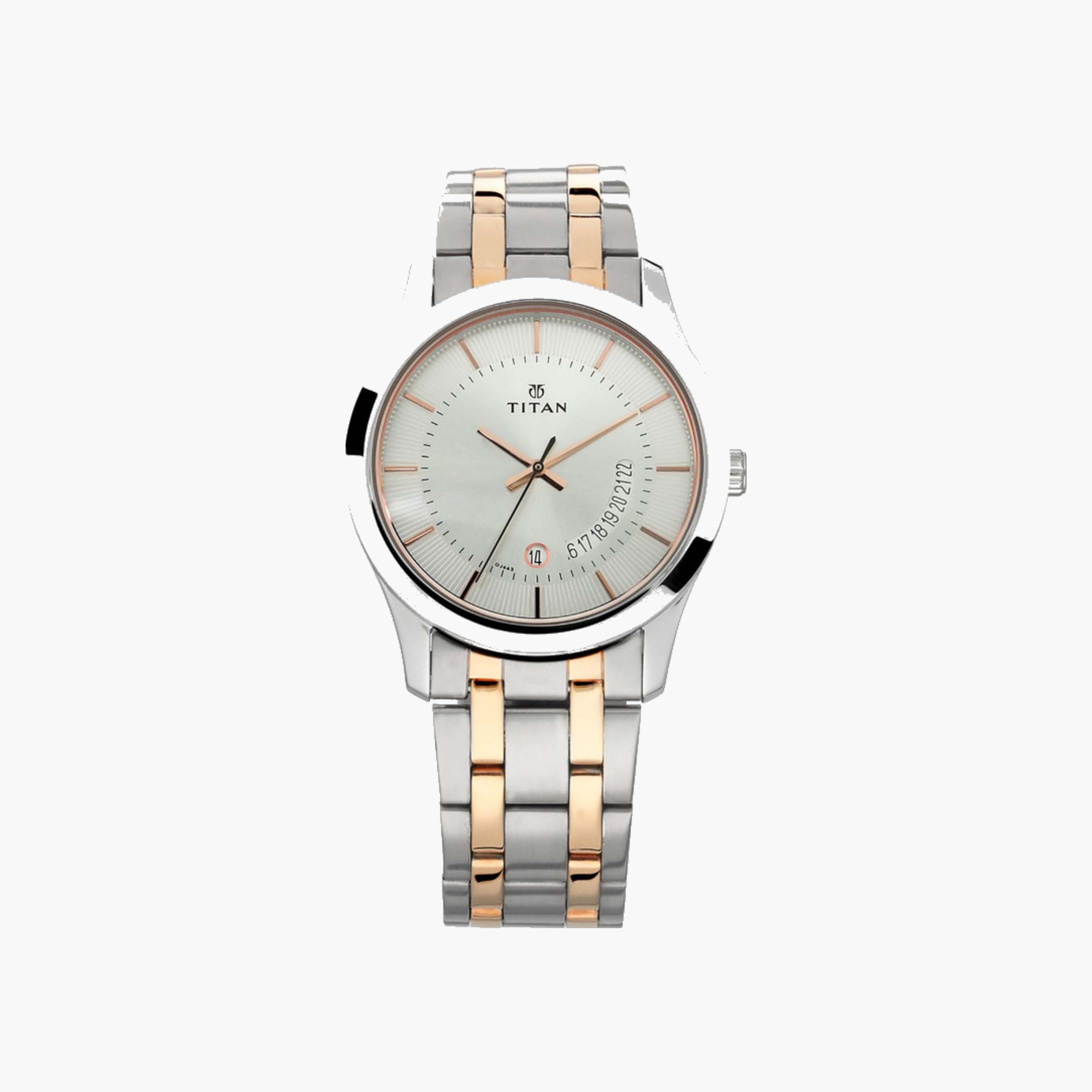 Two-Tone Stainless Steel Analog Watch-men-watchesandjewellery-watches-image-1
