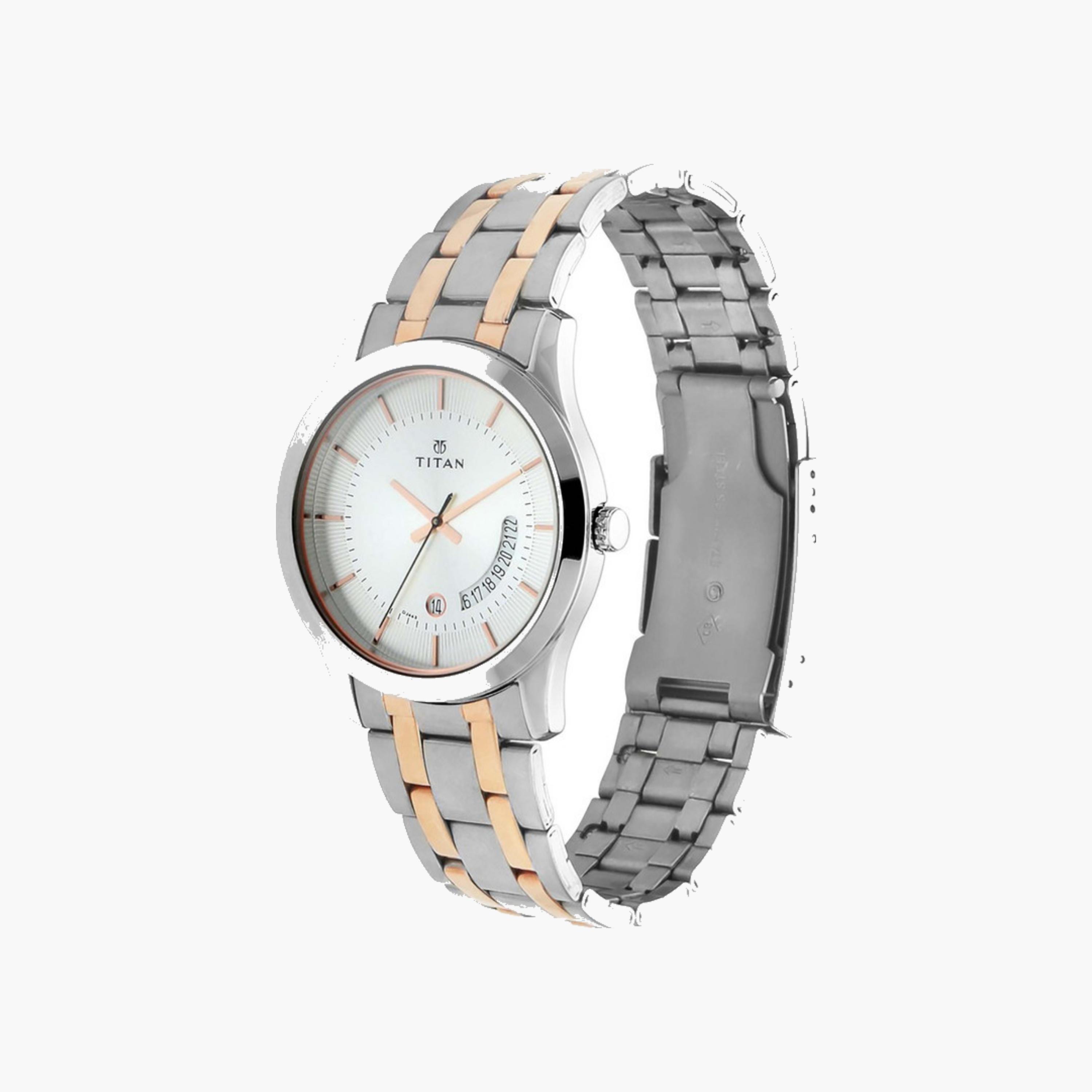 Two-Tone Stainless Steel Analog Watch-men-watchesandjewellery-watches-image-2