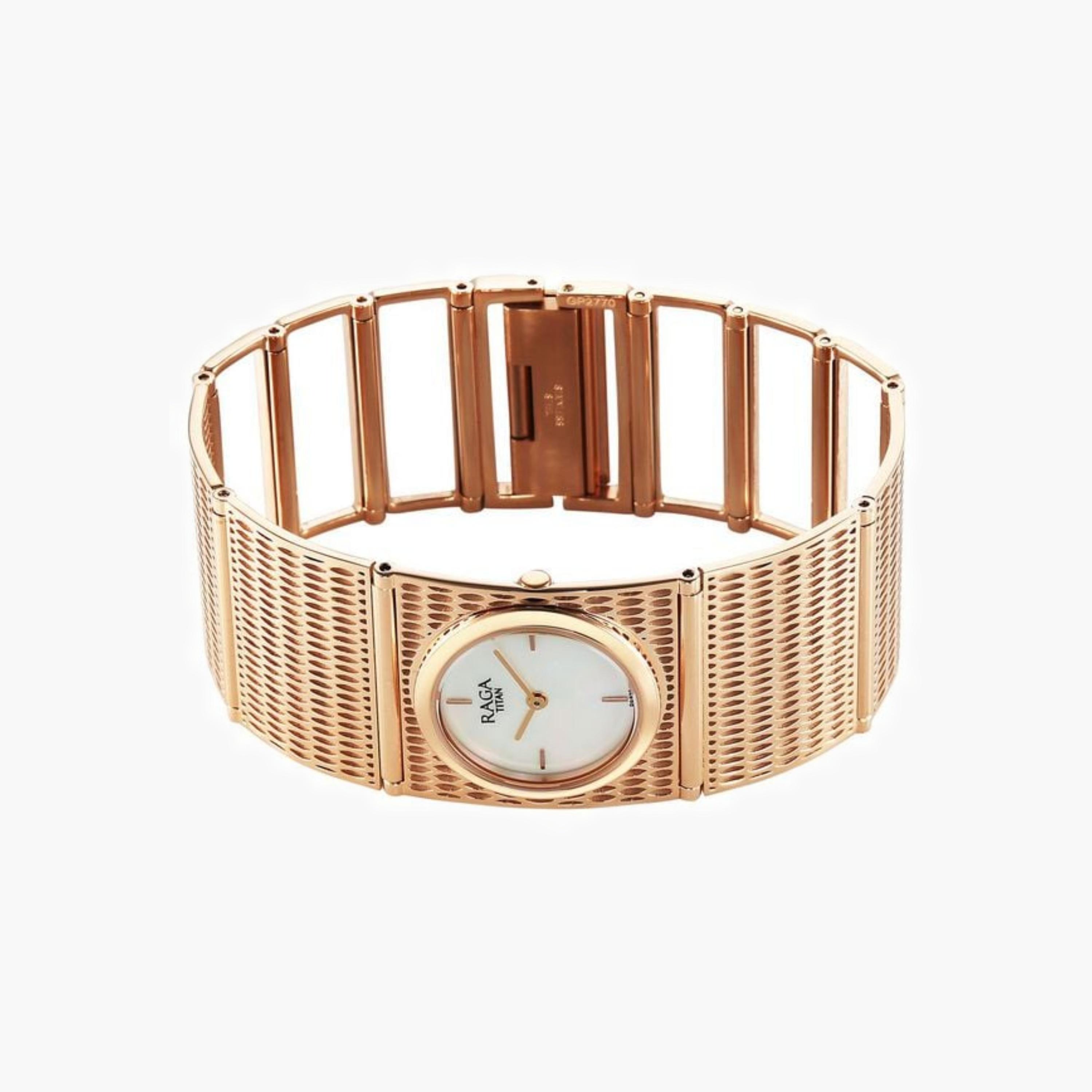 تايتن ساعة نسائية أنيقة بحزام شبكي-women-watchesandjewellery-watches-image-3