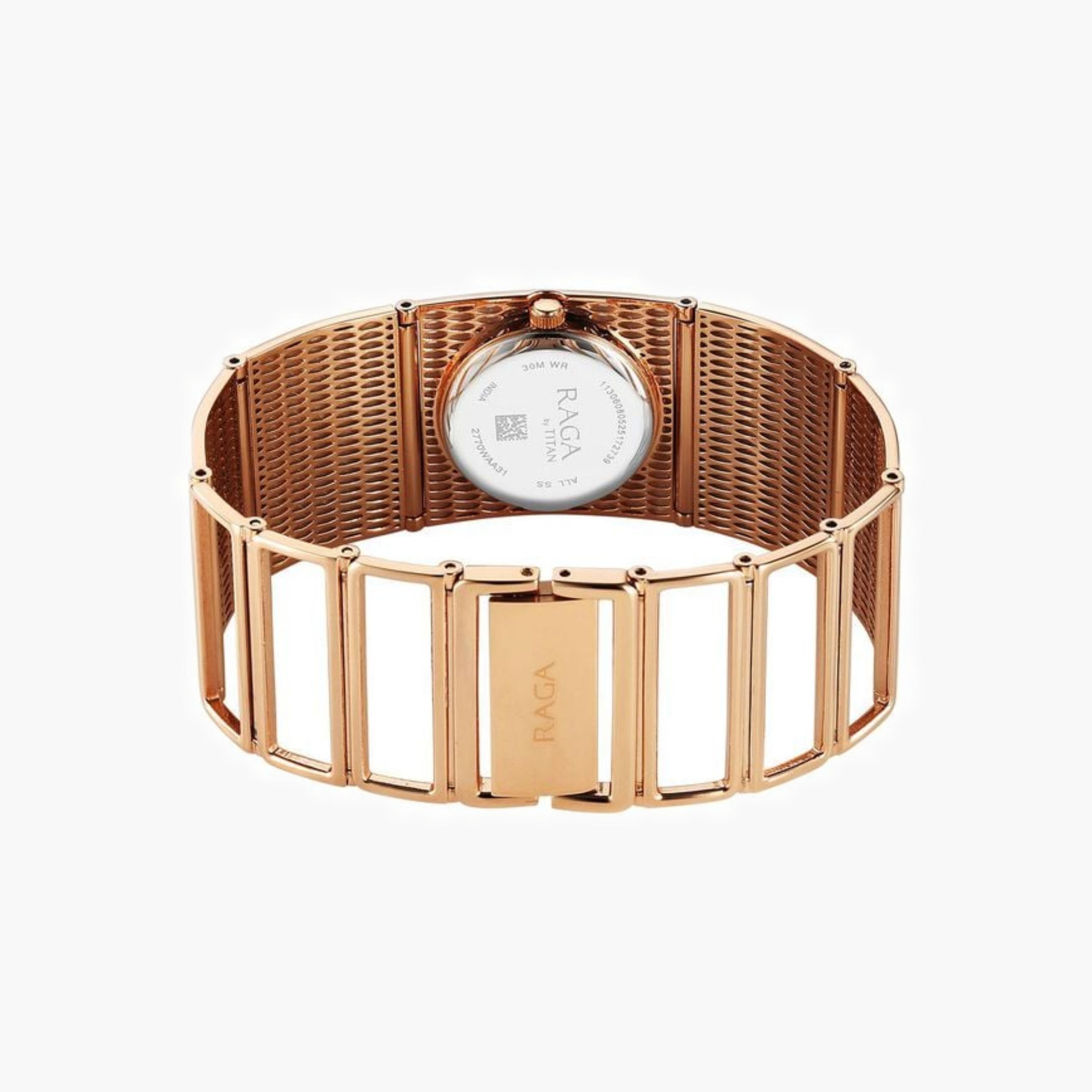 تايتن ساعة نسائية أنيقة بحزام شبكي-women-watchesandjewellery-watches-image-5