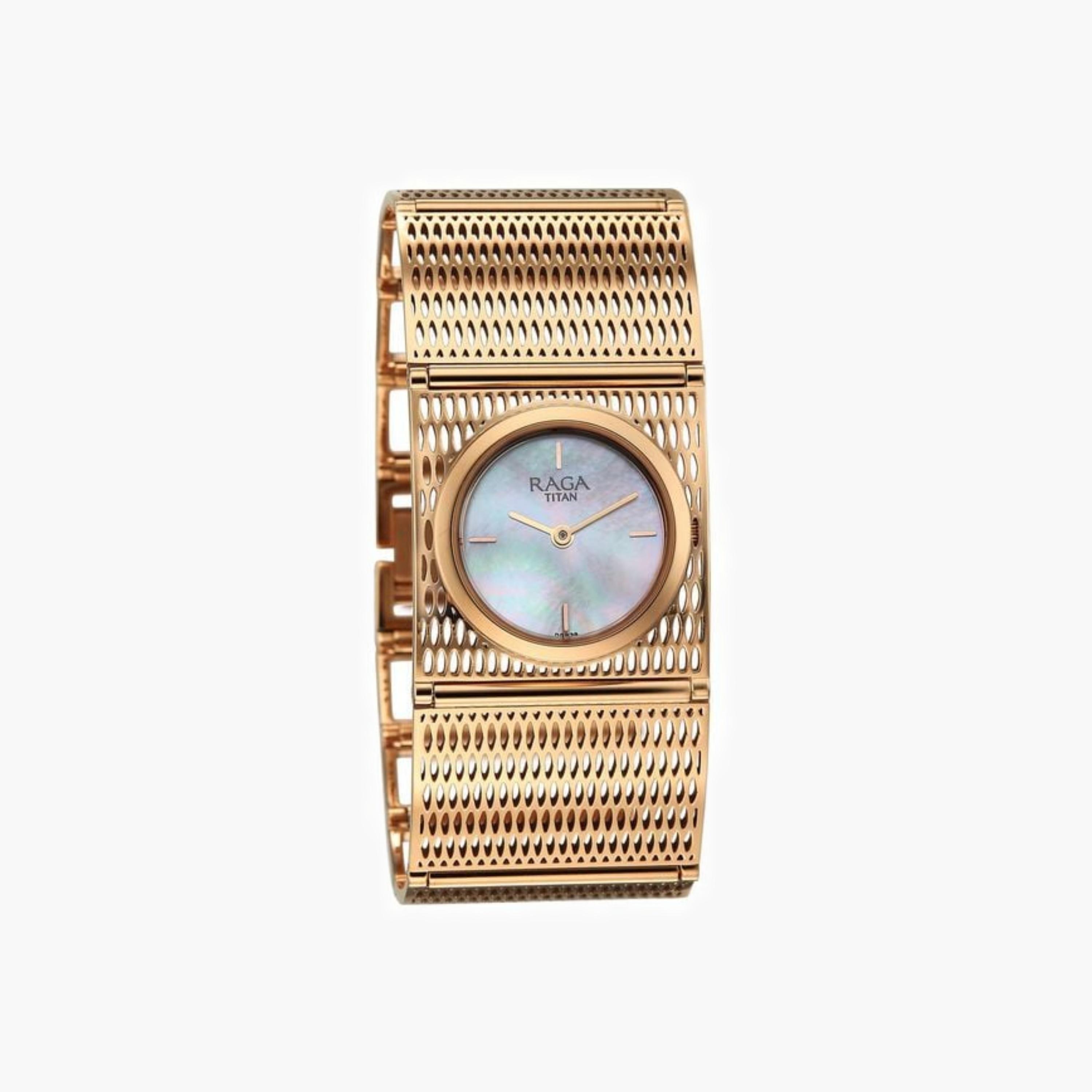 تايتن ساعة نسائية أنيقة بحزام شبكي-women-watchesandjewellery-watches-image-6