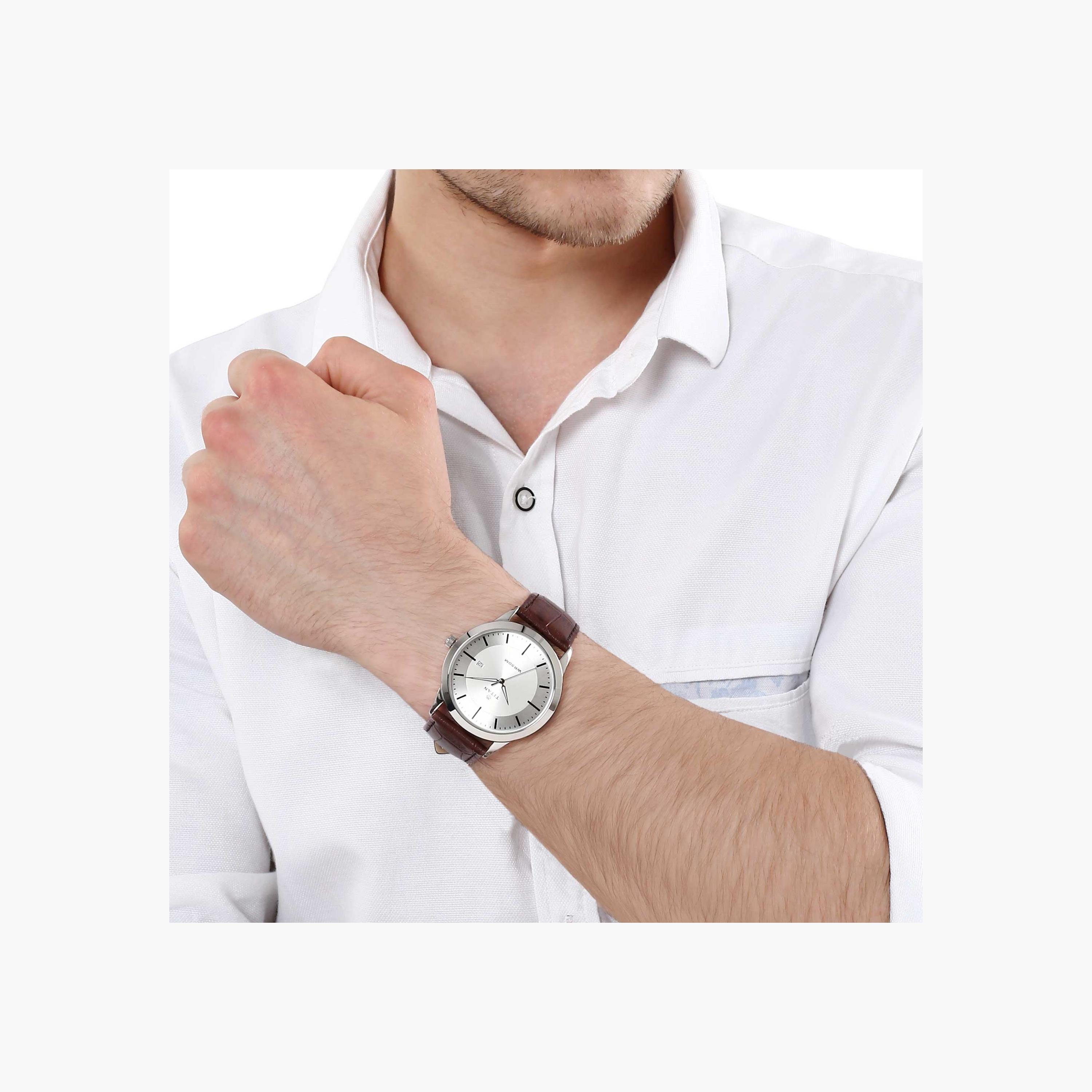 Titan Silver White Dial Analog Watch-men-watchesandjewellery-watches-image-2