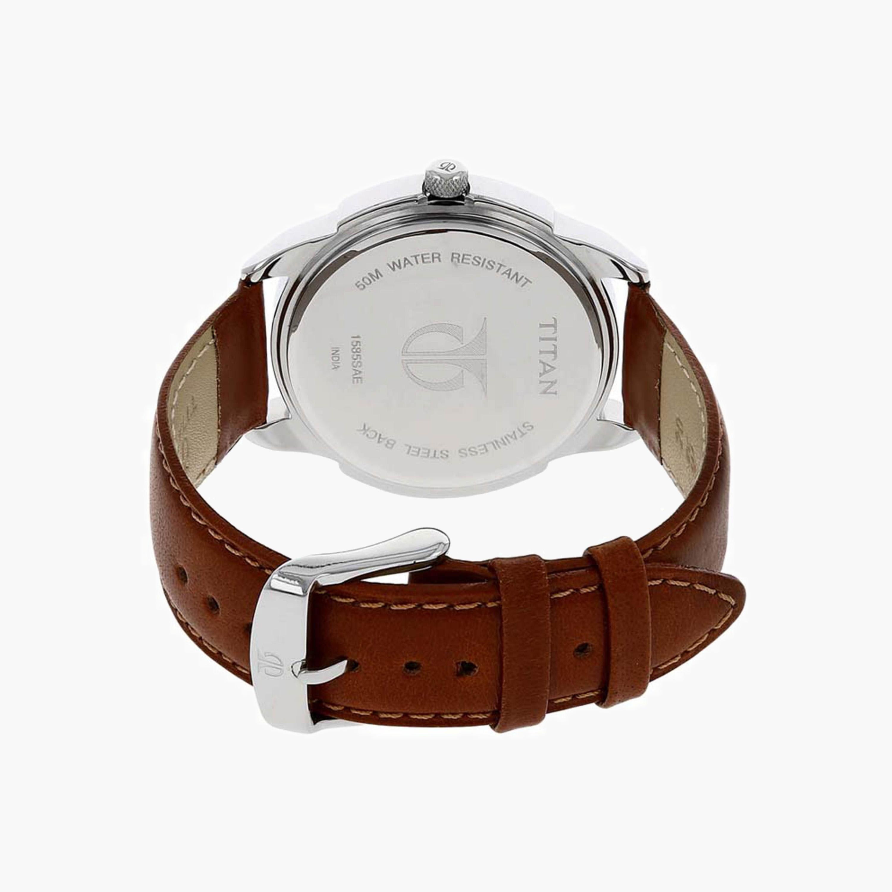 Titan Classic Analog Watch Brown Leather Strap-men-watchesandjewellery-watches-image-5
