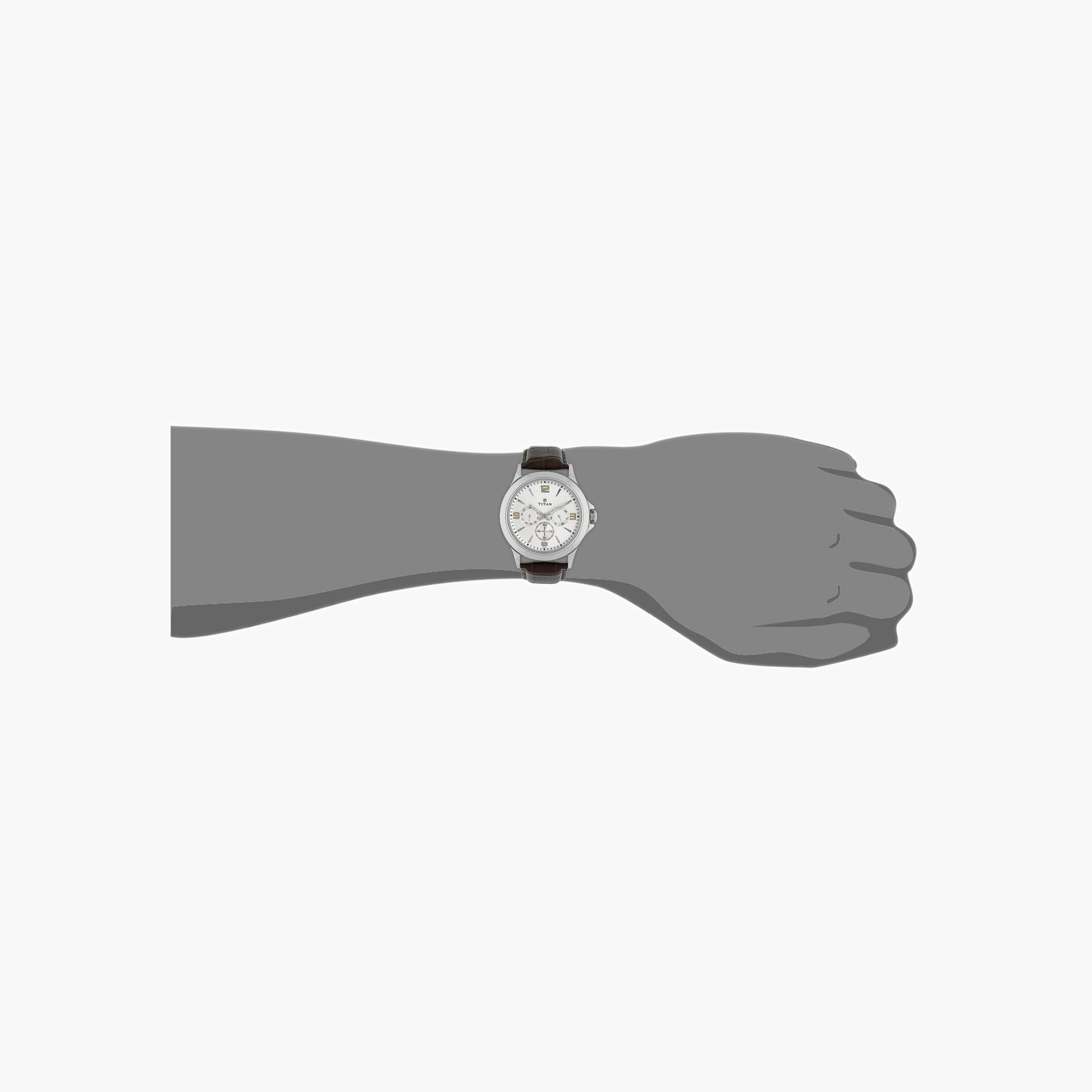 Titan Multifunction Leather Strap Men's Watch-men-watchesandjewellery-watches-image-4