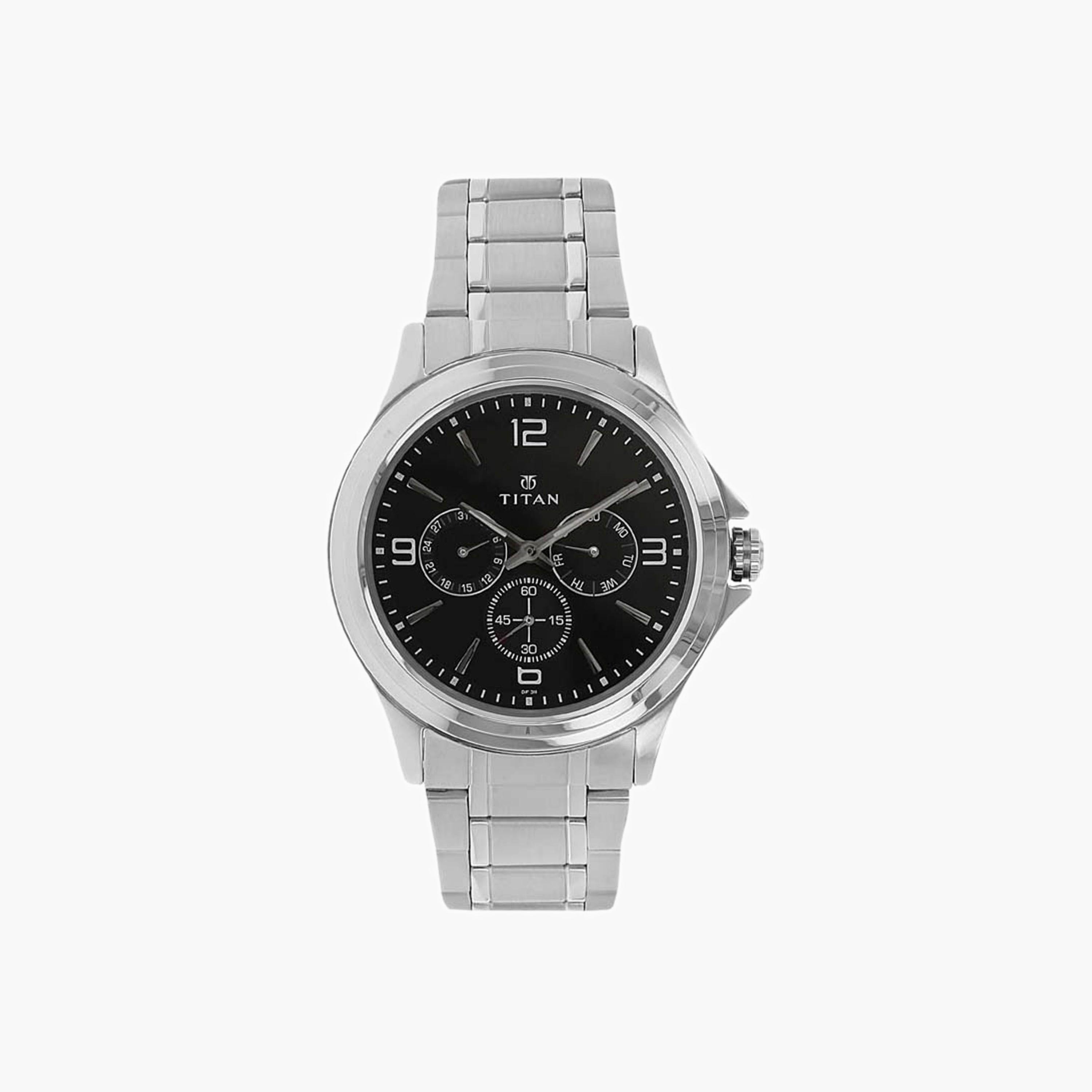 Titan Men's Stainless Steel Chronograph Watch-men-watchesandjewellery-watches-image-1