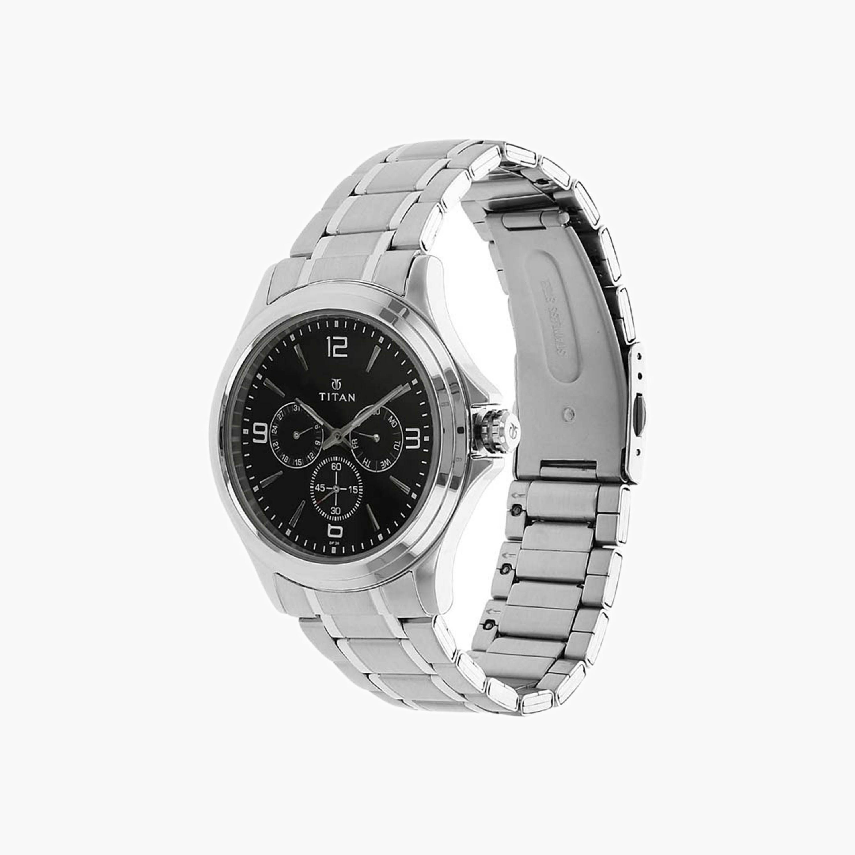 Titan Men's Stainless Steel Chronograph Watch-men-watchesandjewellery-watches-image-6