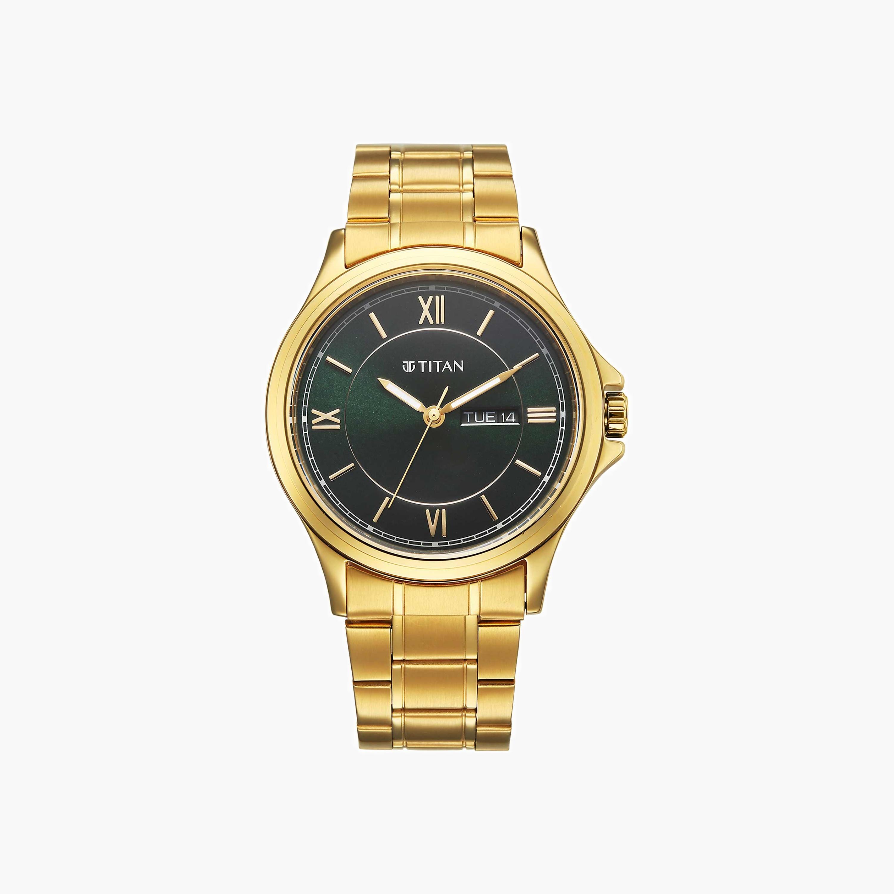 تايتن ساعة رجالية ستانلس ستيل بلون ذهبي-men-watchesandjewellery-watches-image-1