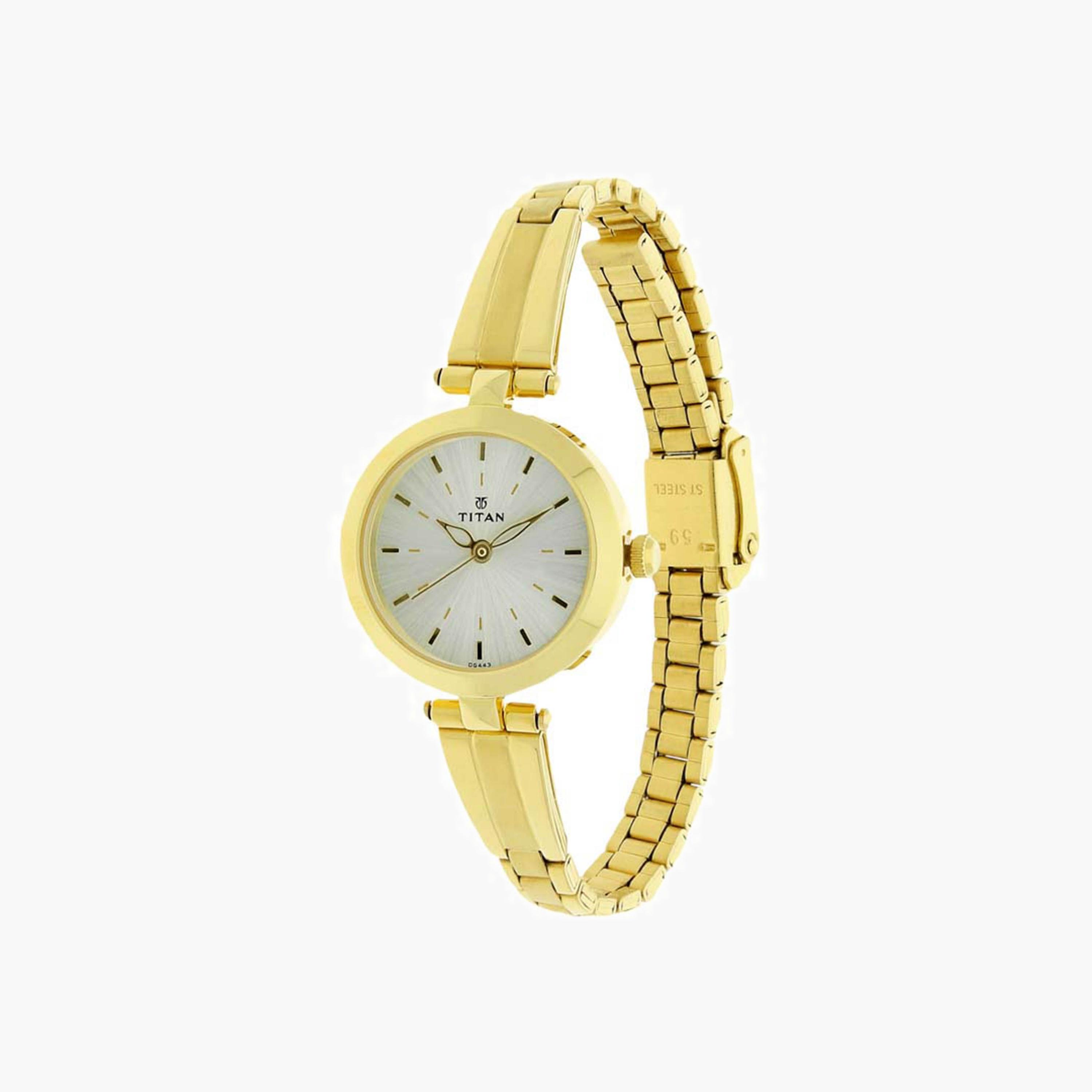 تايتن ساعة نسائية كلاسيكية بلون ذهبي-women-watchesandjewellery-watches-image-2