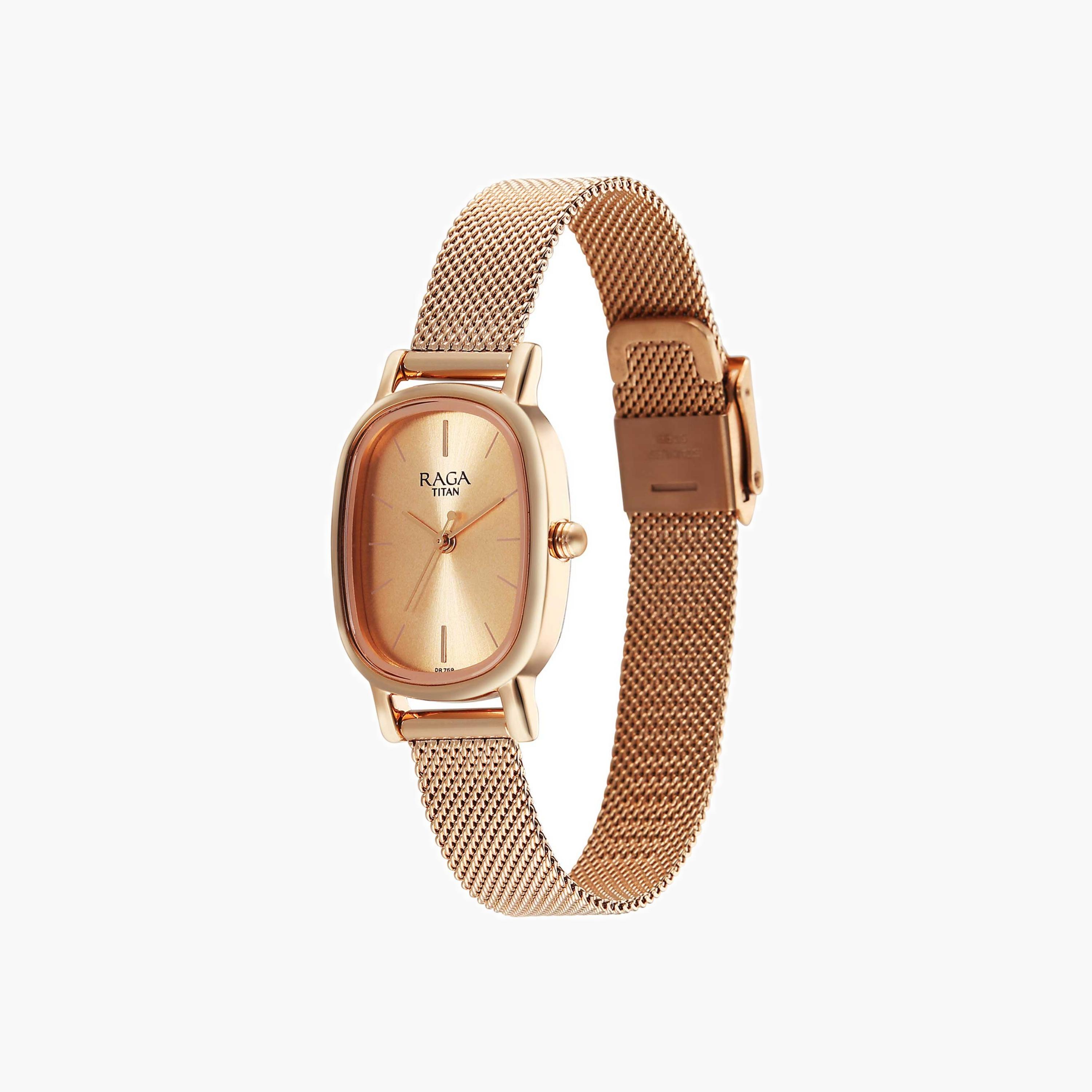 Titan Rose Gold Oval Analog Watch-women-watchesandjewellery-watches-image-5