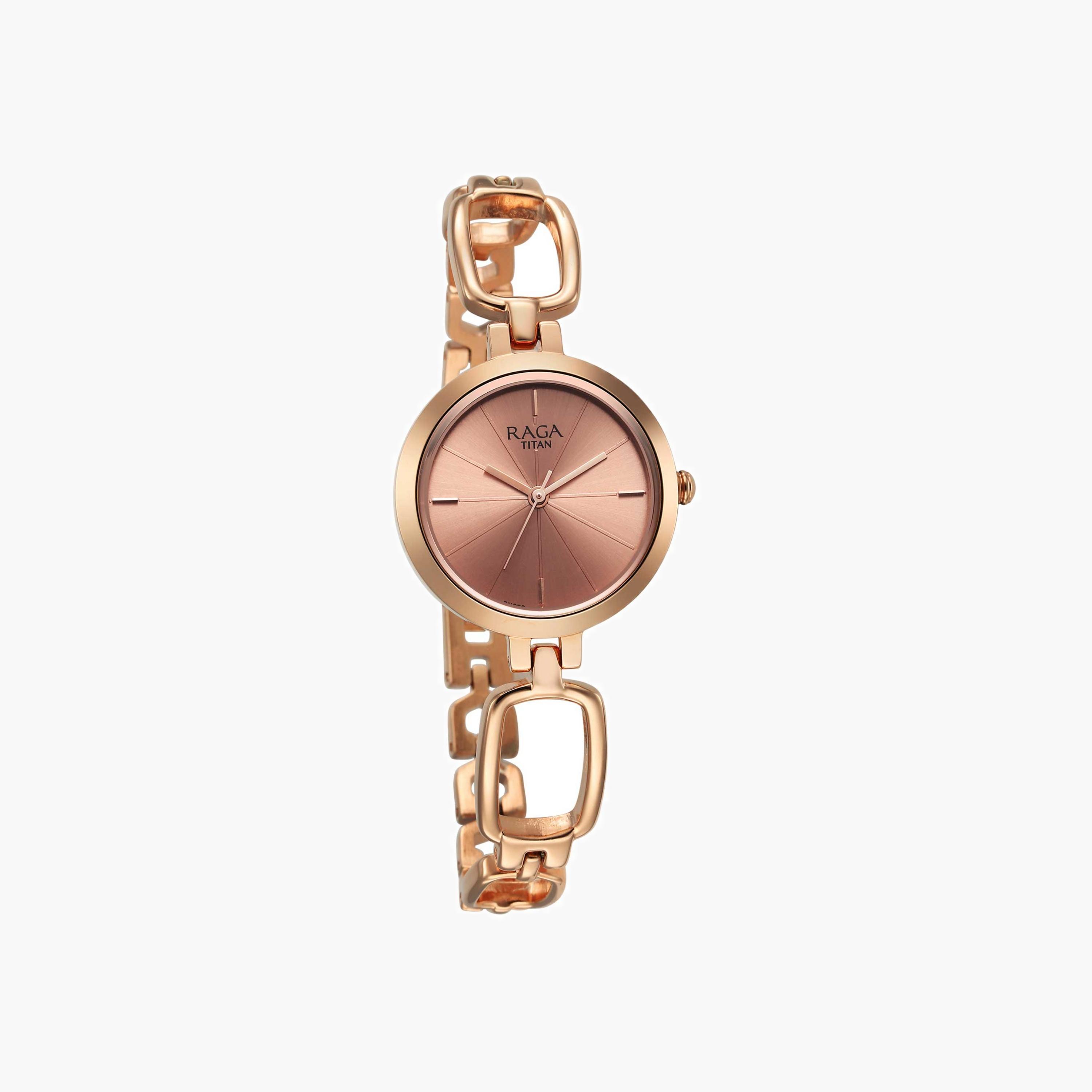 تايتن ساعة نسائية أنالوج ذهبية وردية-women-watchesandjewellery-watches-image-2