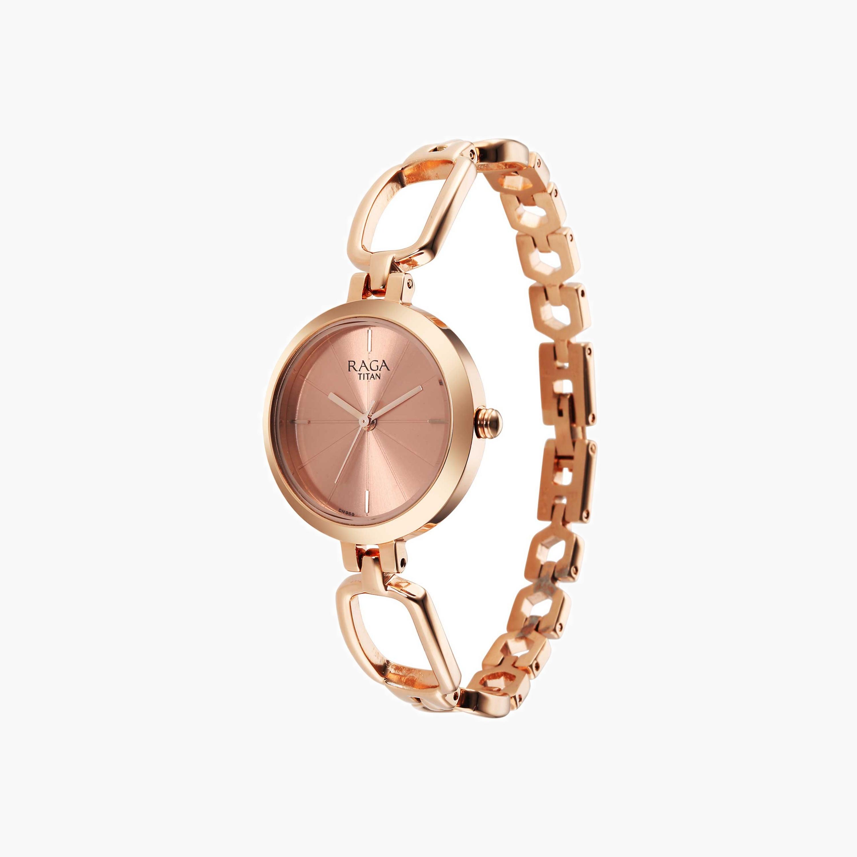 تايتن ساعة نسائية أنالوج ذهبية وردية-women-watchesandjewellery-watches-image-3