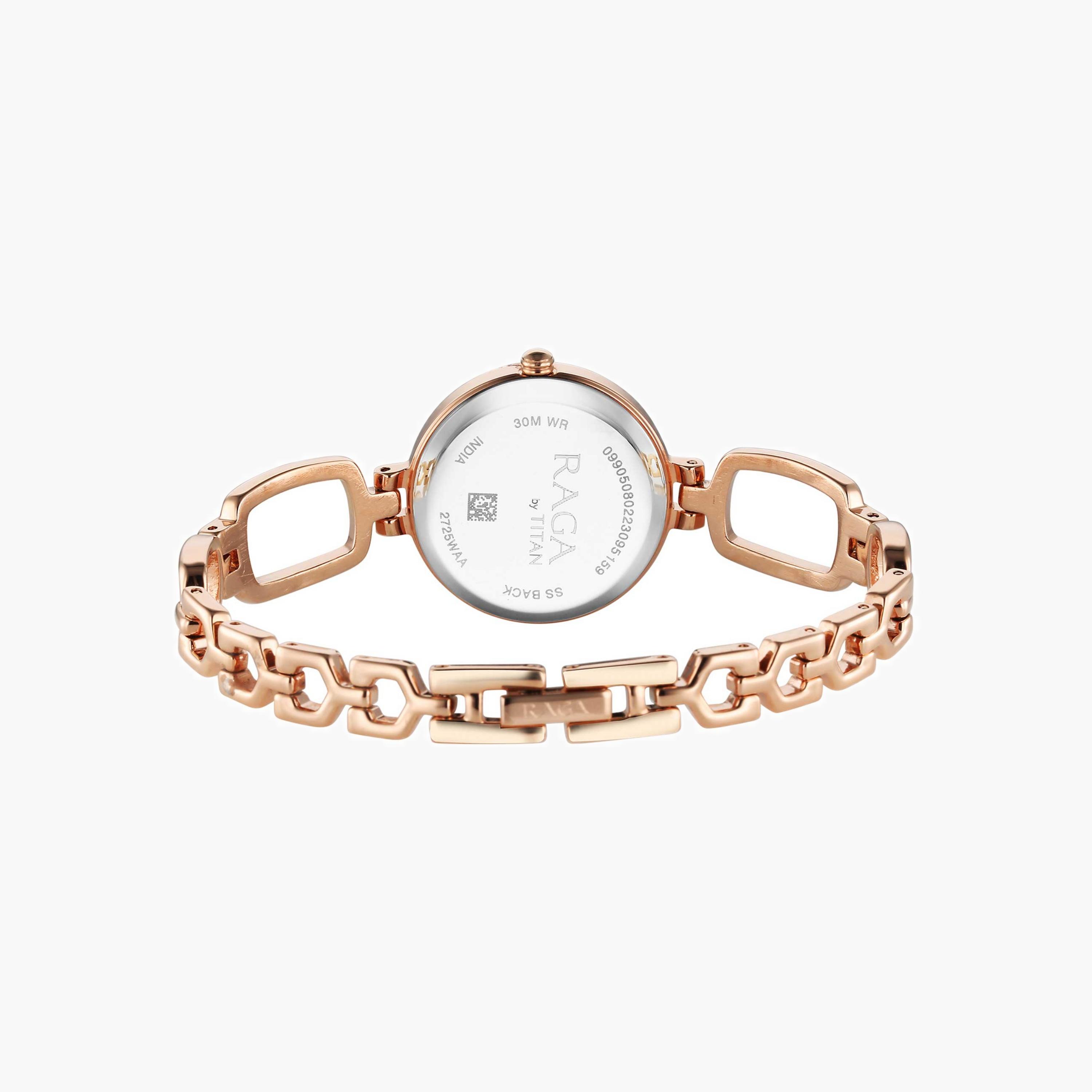 تايتن ساعة نسائية أنالوج ذهبية وردية-women-watchesandjewellery-watches-image-5