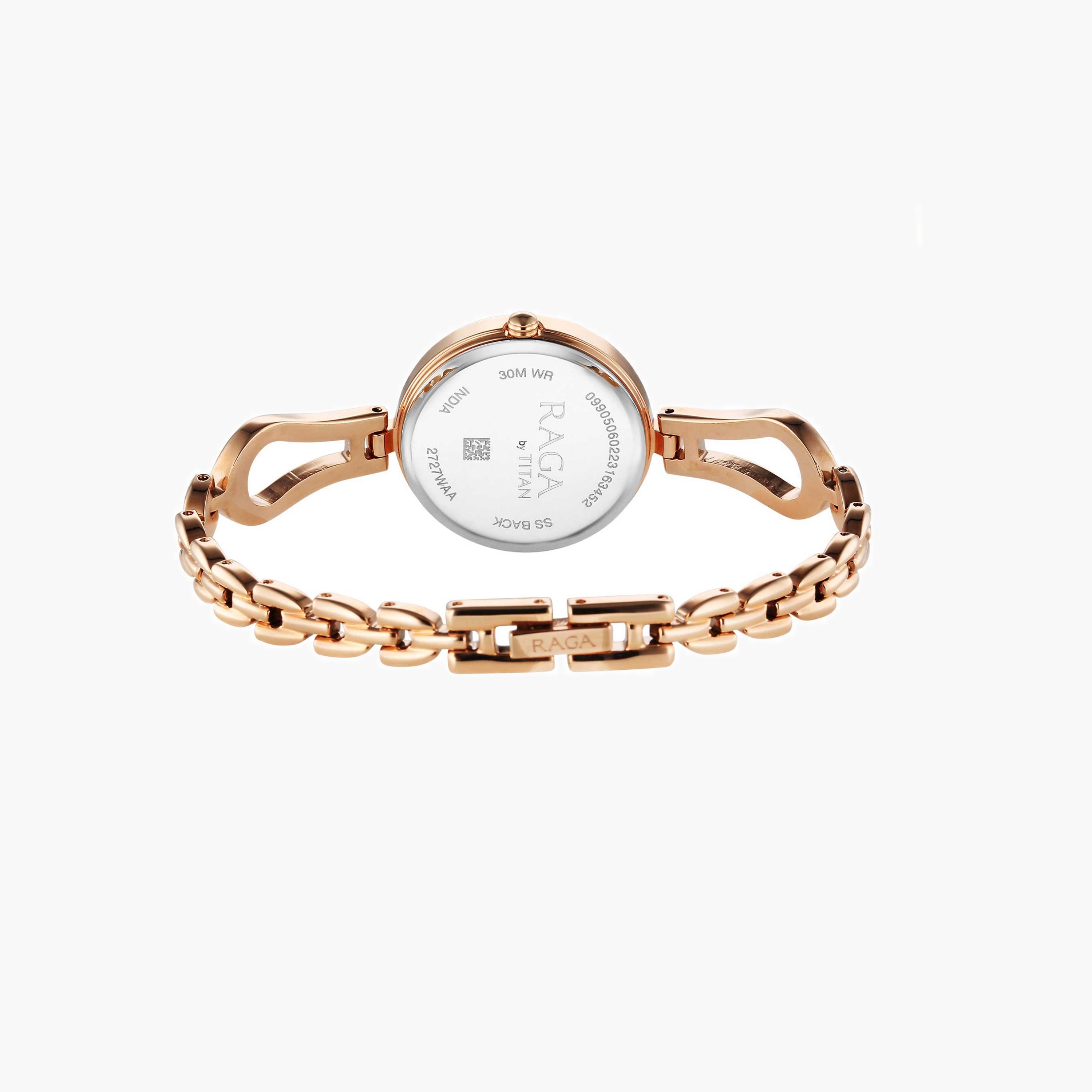 تايتن ساعة نسائية أنالوج ذهبية وردية-women-watchesandjewellery-watches-image-3