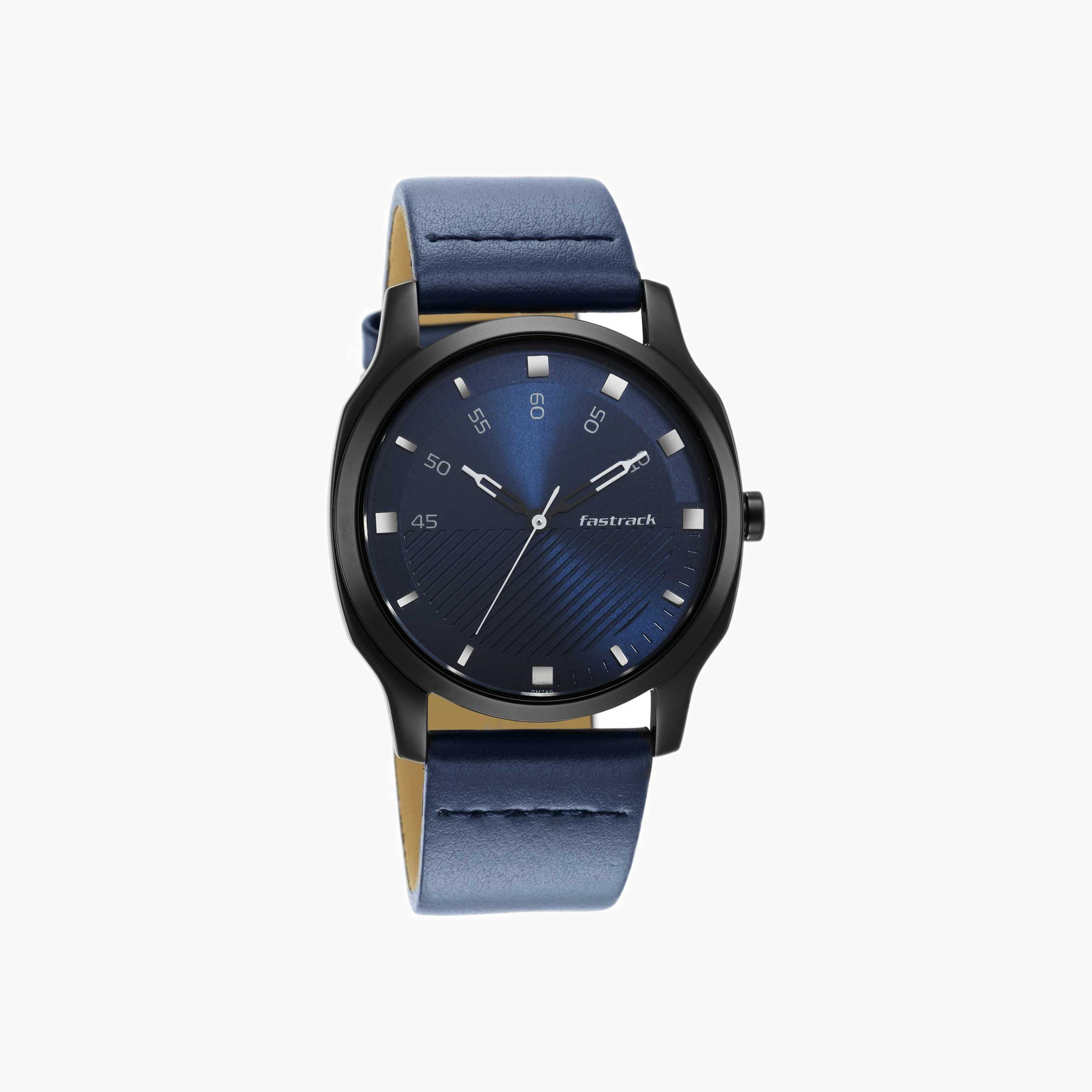 Fastrack Blue Dial Leather Strap Watch-men-watchesandjewellery-watches-image-1