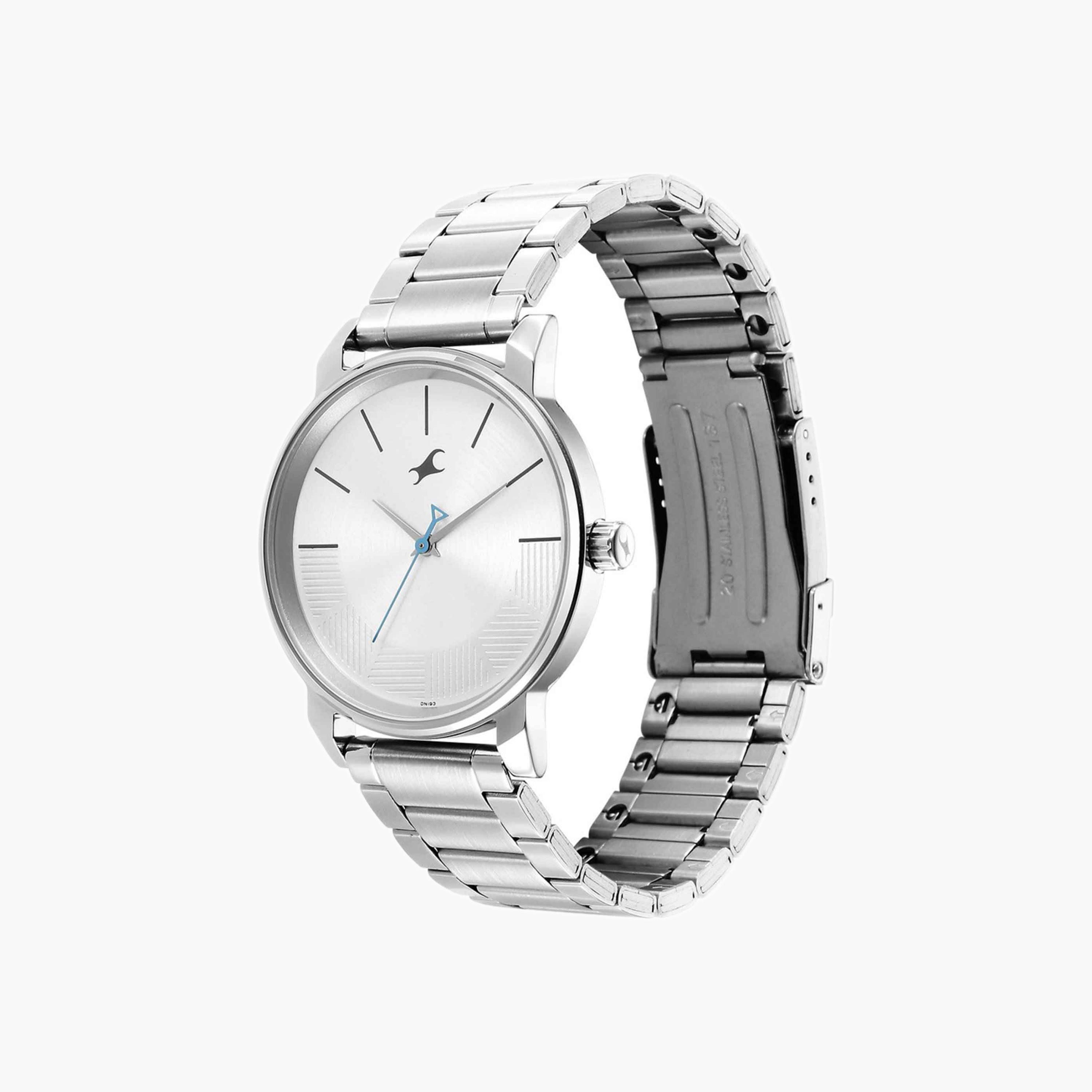 Fastrack Silver Stainless Steel Analogue Watch-men-watchesandjewellery-watches-image-2