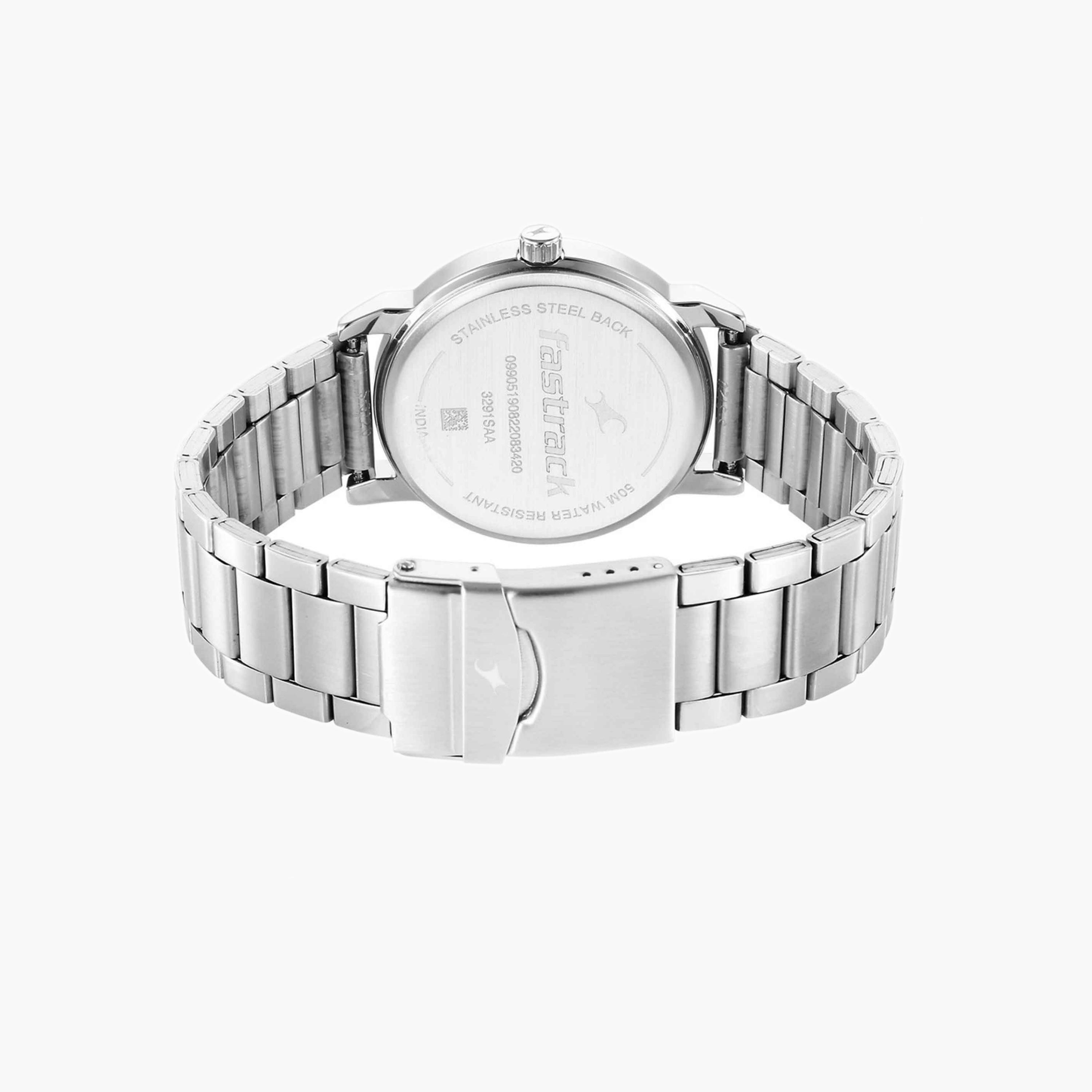 Fastrack Silver Stainless Steel Analogue Watch-men-watchesandjewellery-watches-image-4