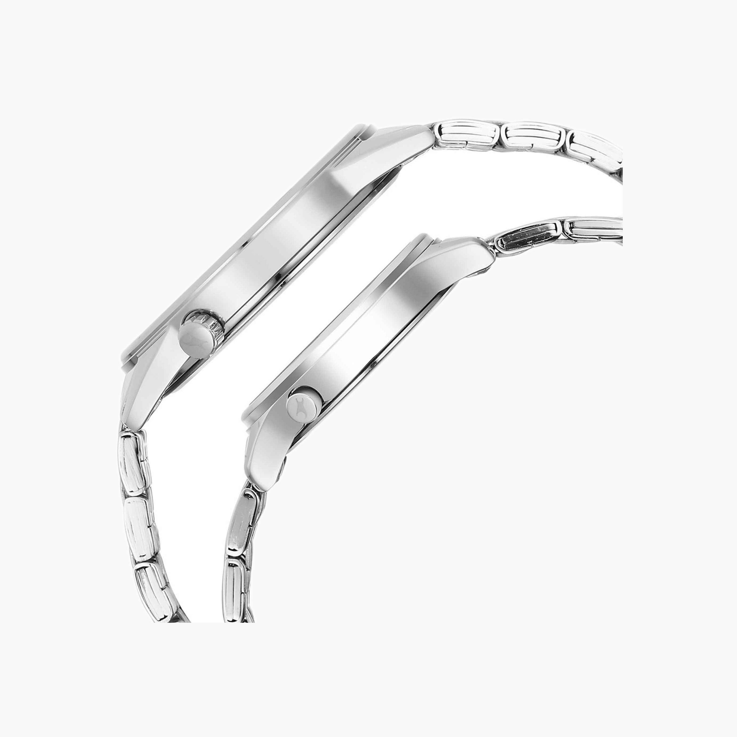 Fastrack Silver Stainless Steel Couple Watches-men-watchesandjewellery-watches-image-4
