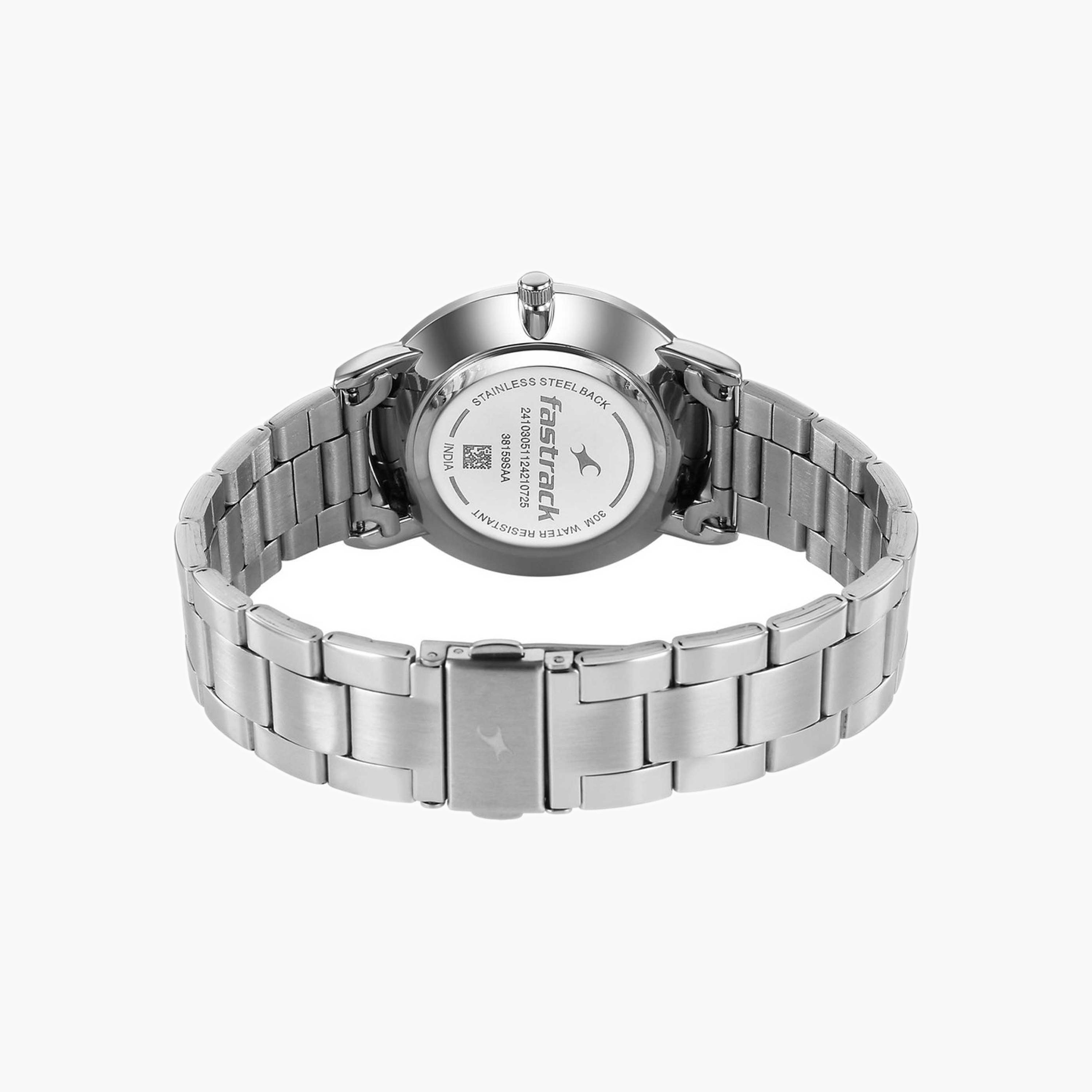 Fastrack Green Dial Gents Stainless Steel Watch-men-watchesandjewellery-watches-image-3