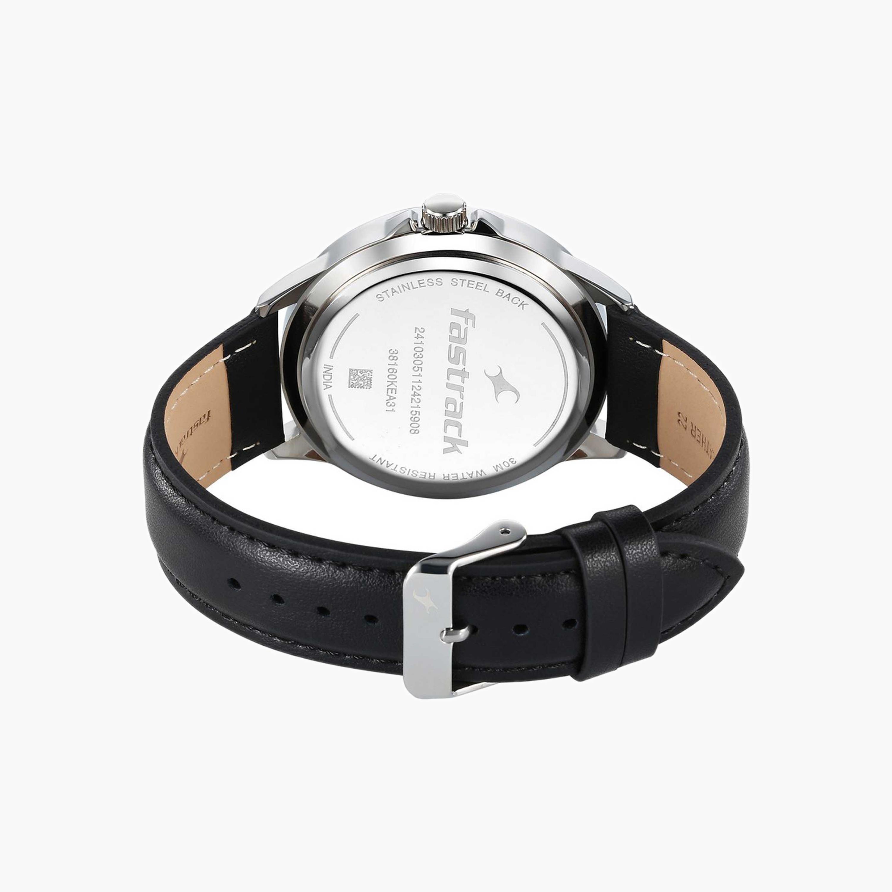 Fastrack Round Dial Gents Leather Watch-men-watchesandjewellery-watches-image-2