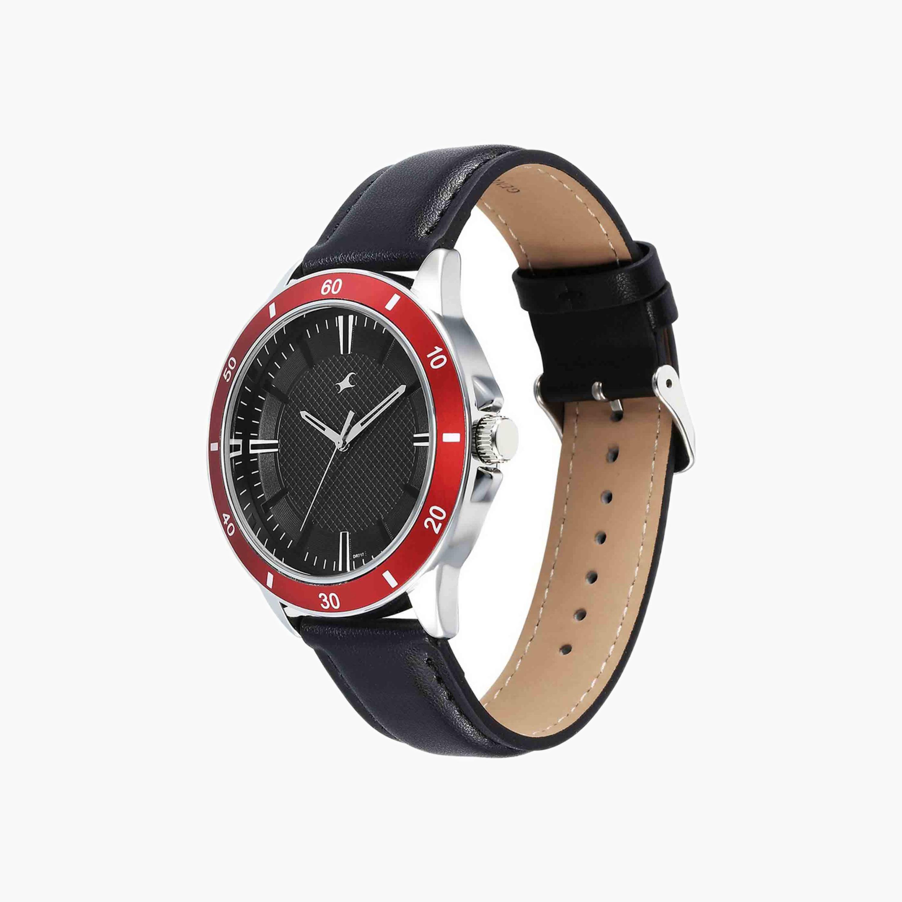 Fastrack Round Dial Gents Leather Watch-men-watchesandjewellery-watches-image-4