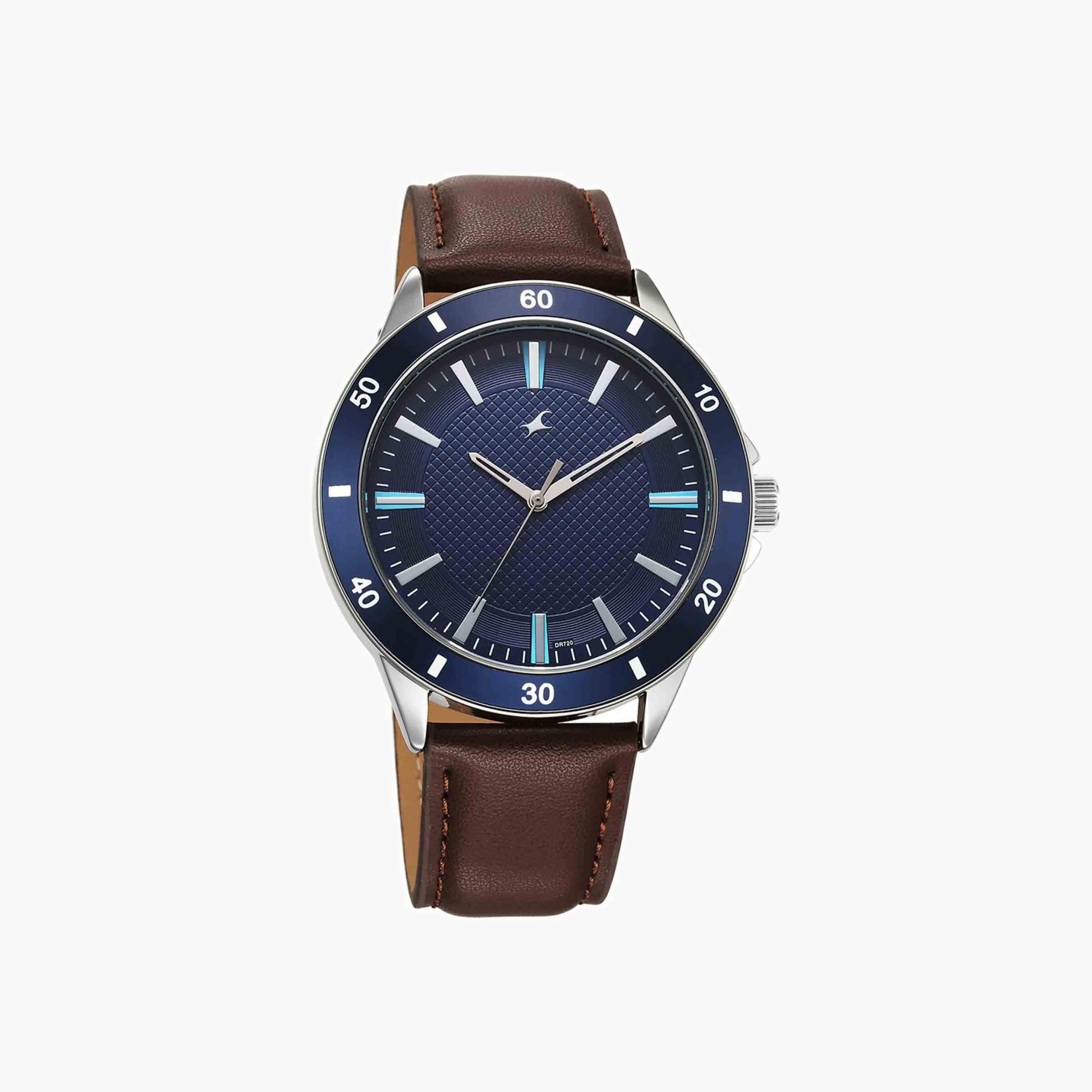 Fastrack Round Dial Gents Leather Strap Watch-men-watchesandjewellery-watches-image-2