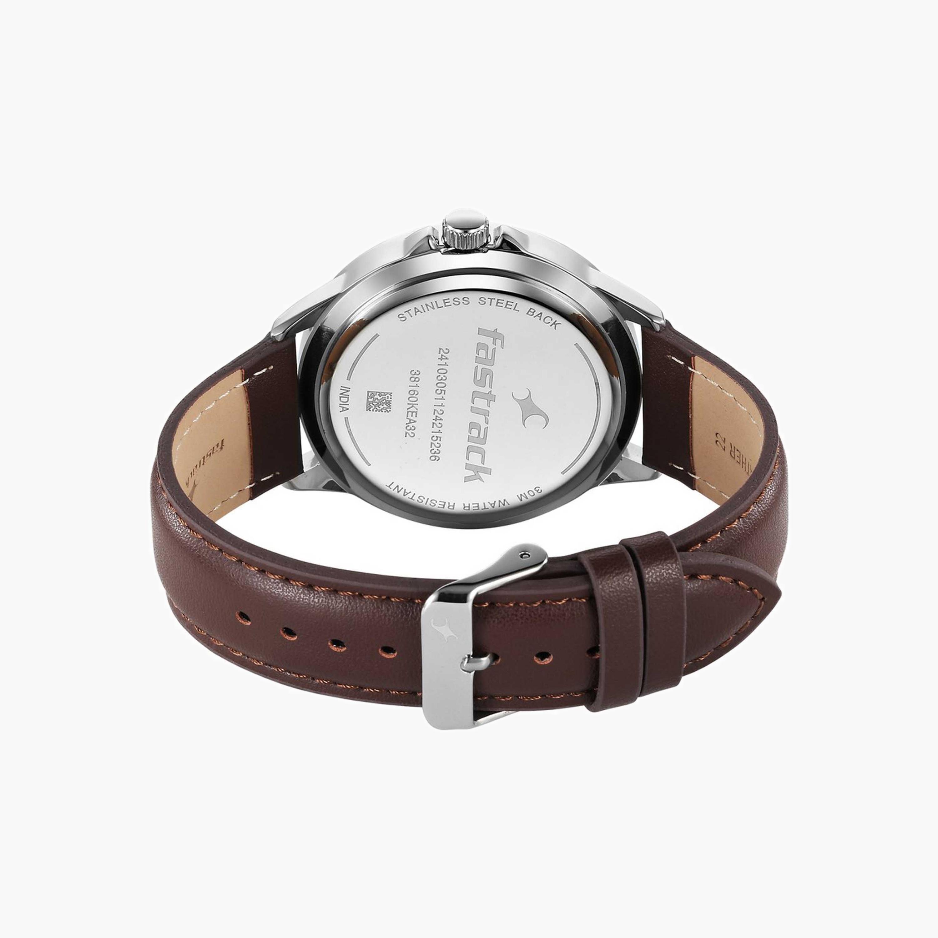Fastrack Round Dial Gents Leather Strap Watch-men-watchesandjewellery-watches-image-5