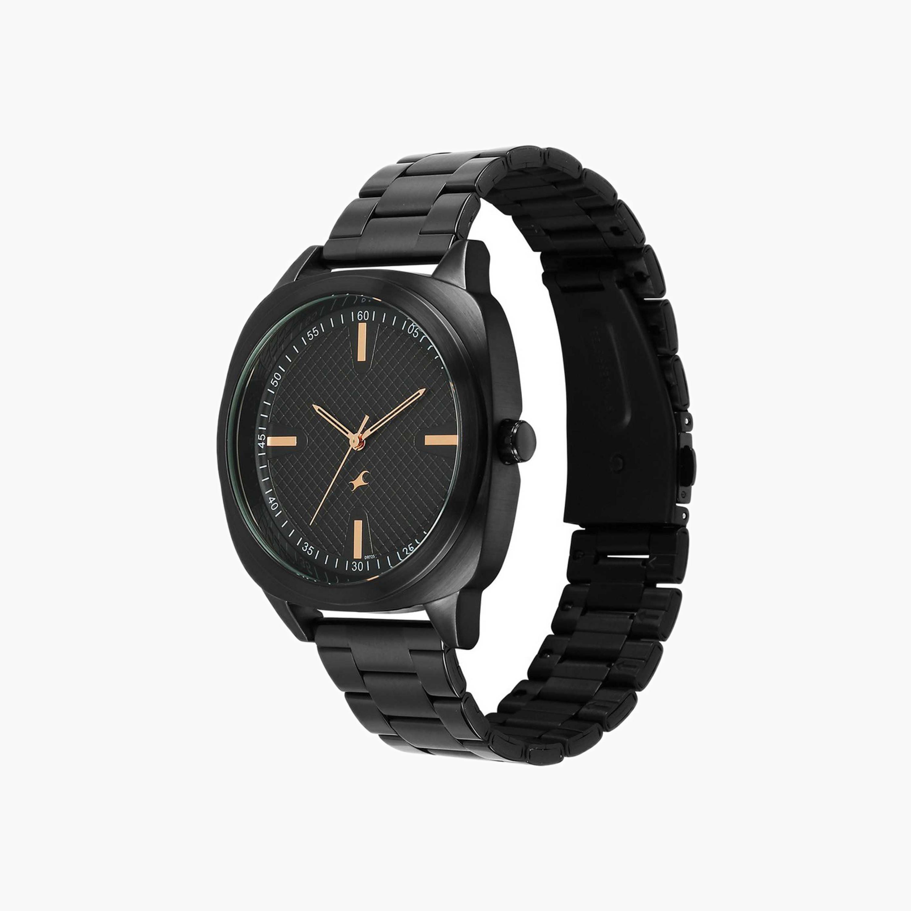 Fastrack Black Dial Stainless Steel Watch-men-watchesandjewellery-watches-image-2