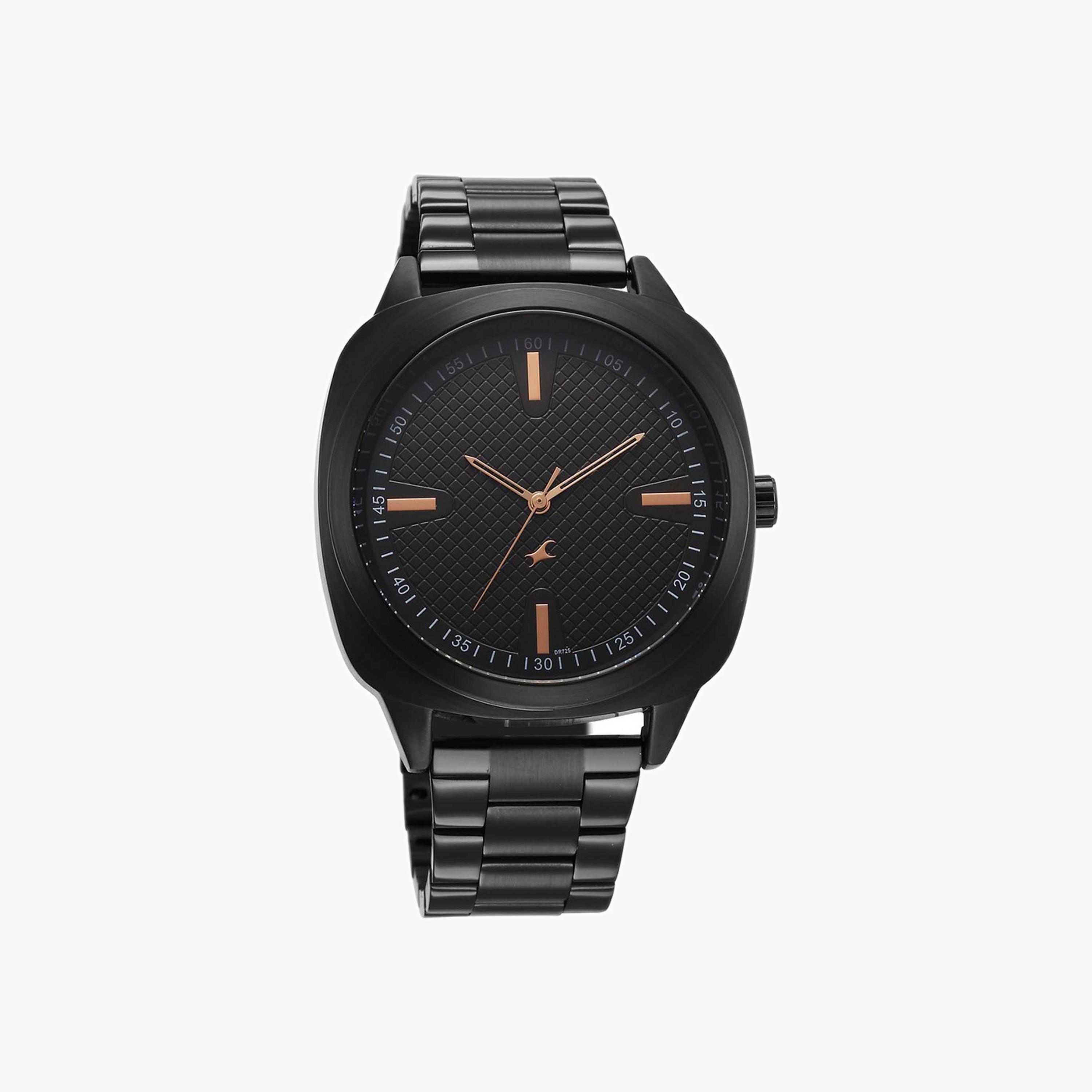 Fastrack Black Dial Stainless Steel Watch-men-watchesandjewellery-watches-image-3