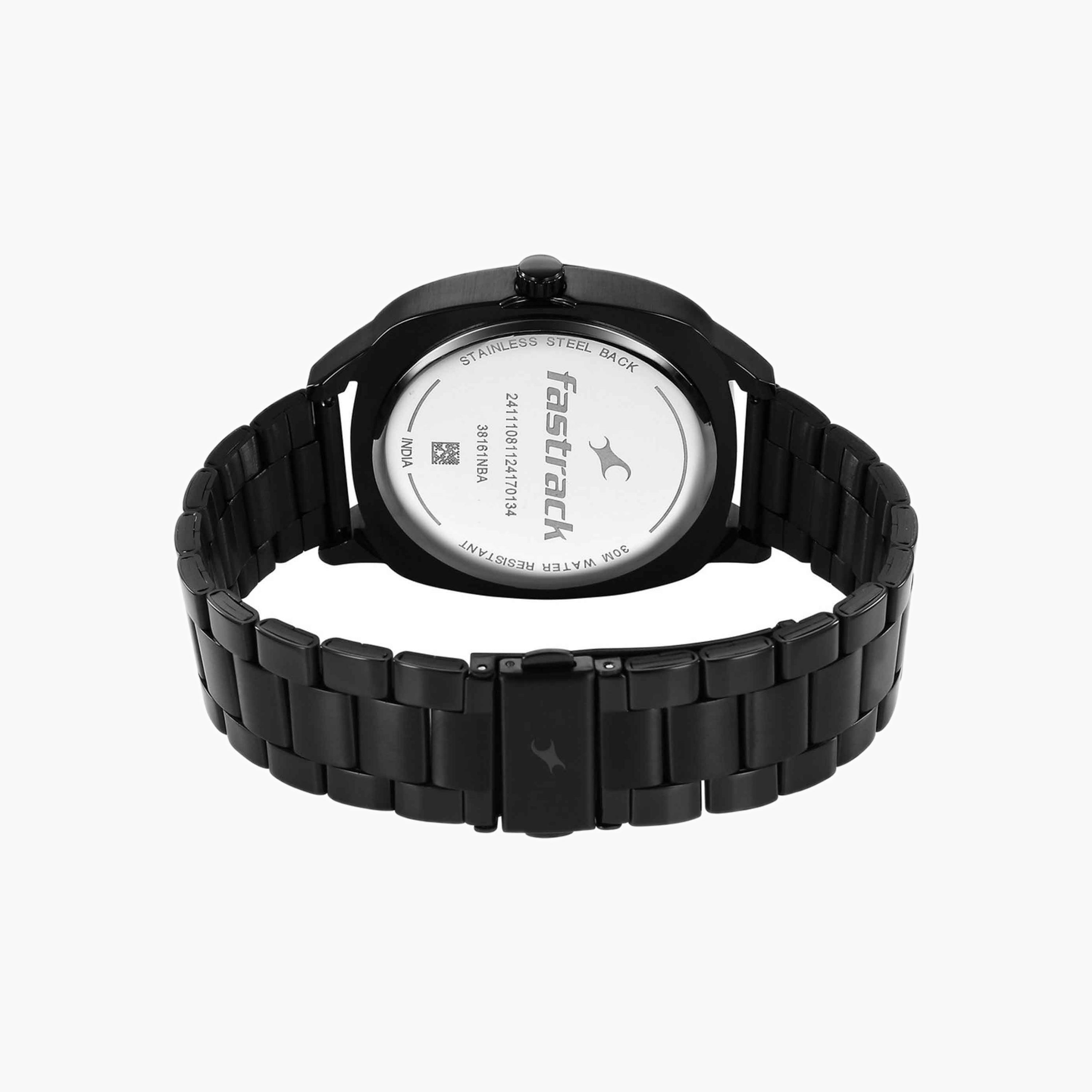 Fastrack Black Dial Stainless Steel Watch-men-watchesandjewellery-watches-image-4