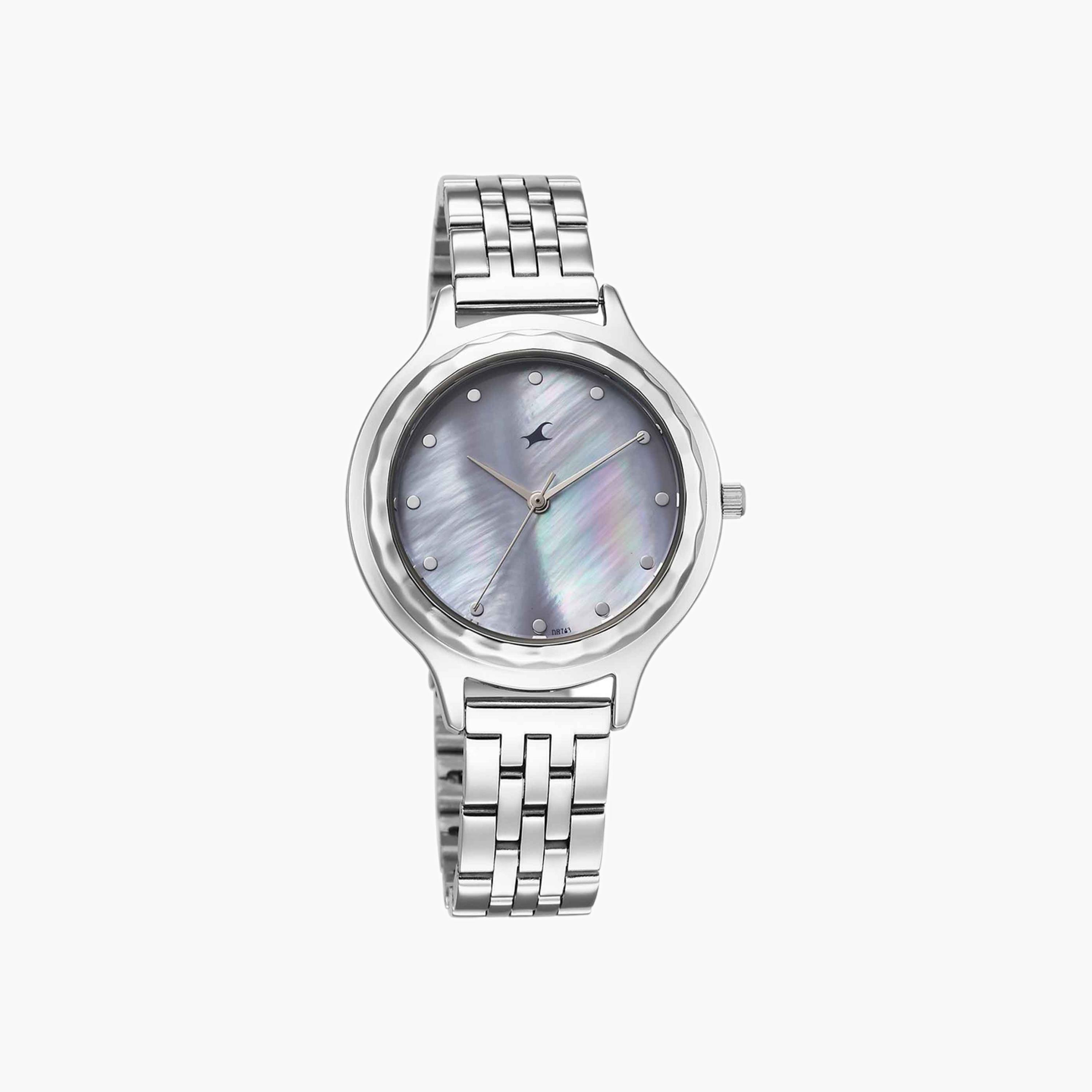 Fastrack Silver Stainless Steel Ladies Watch-women-watchesandjewellery-watches-image-2