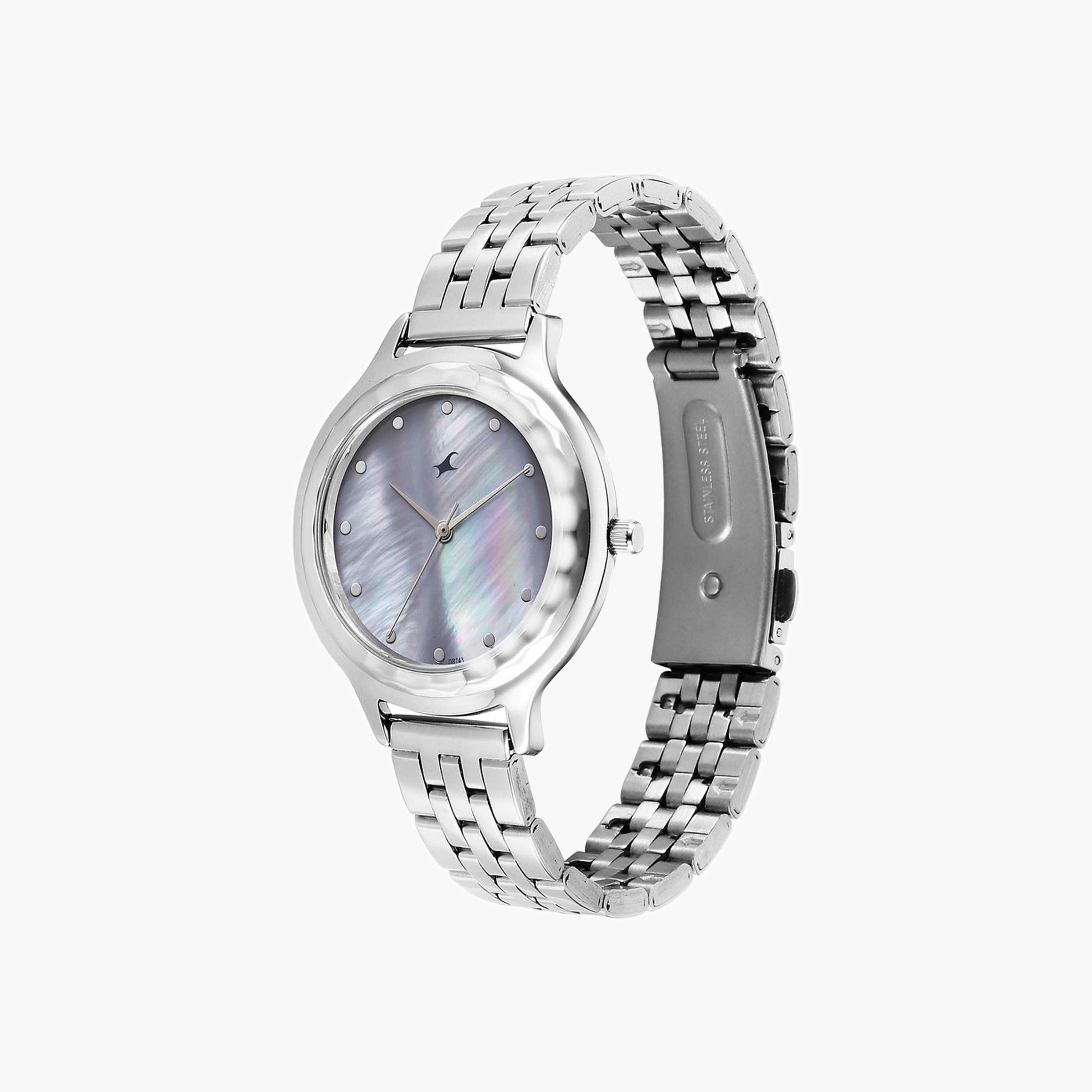 Fastrack Silver Stainless Steel Ladies Watch-women-watchesandjewellery-watches-image-3