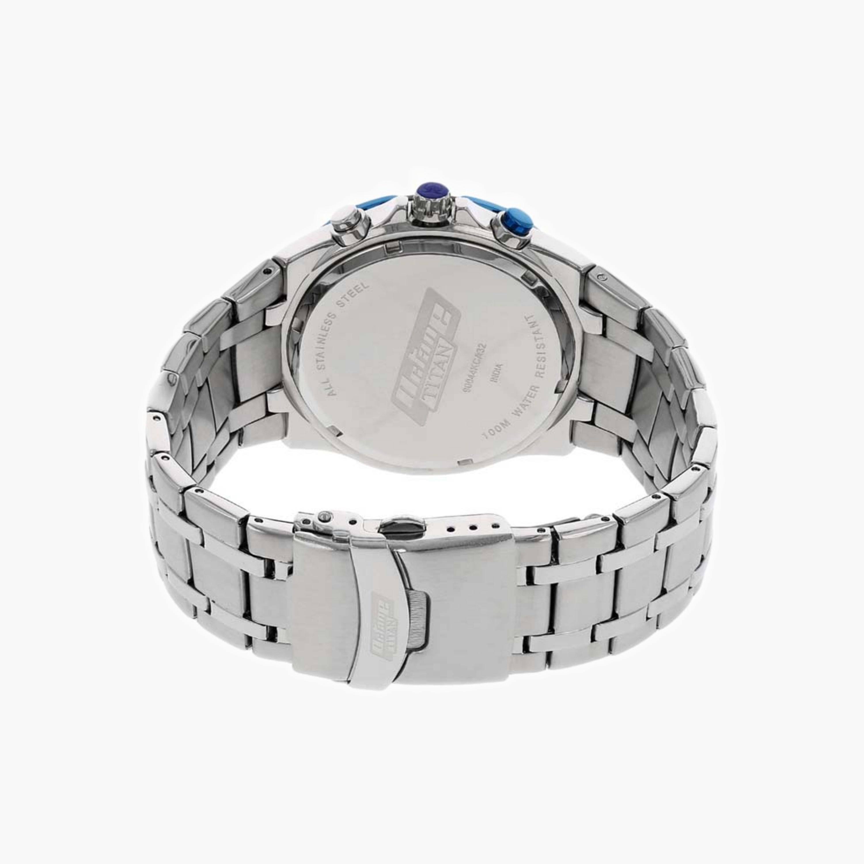 تايتن ساعة كرونوغراف رجالية ستانلس ستيل-men-watchesandjewellery-watches-image-4