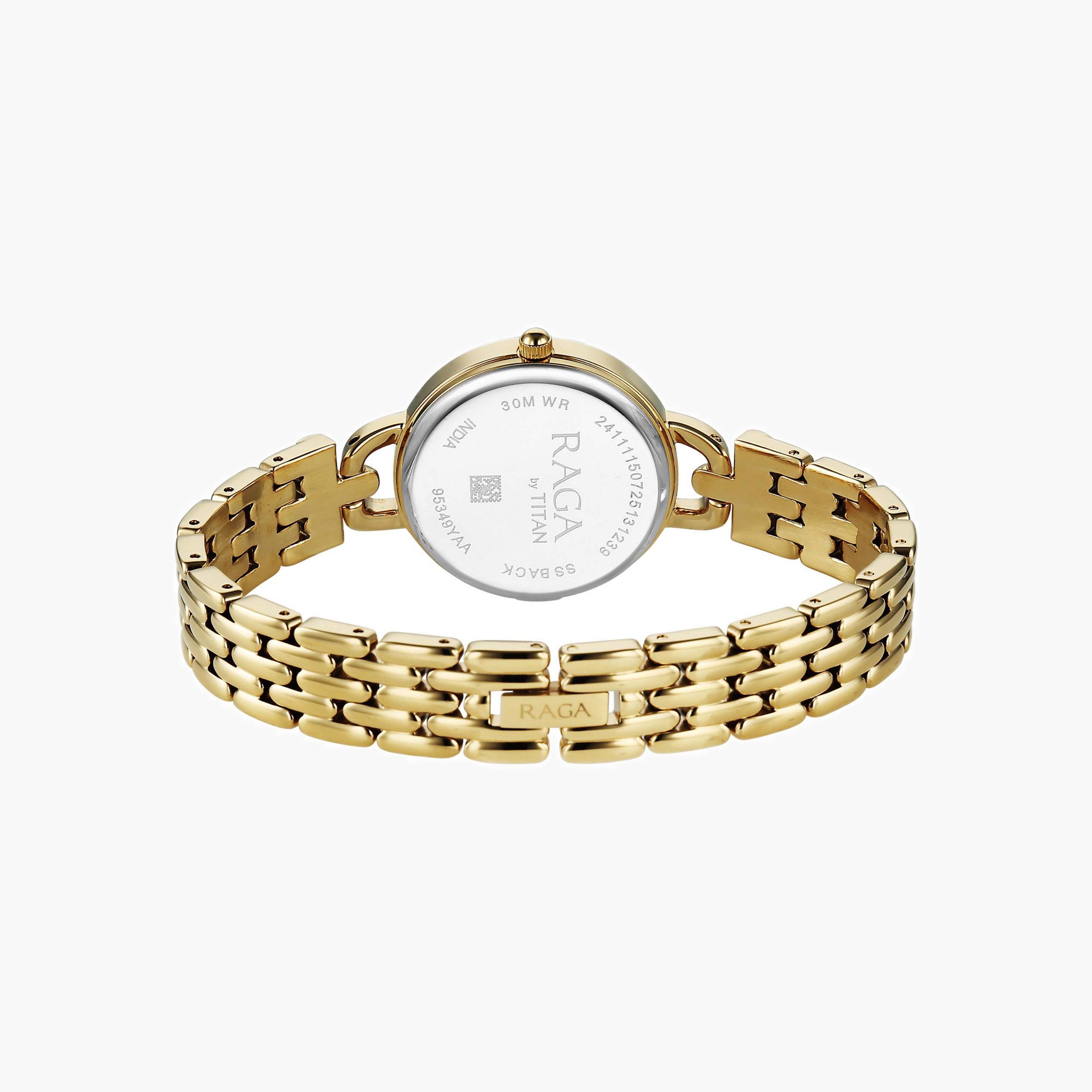 Titan Golden Metal Strap Quartz Watch-women-watchesandjewellery-watches-image-2