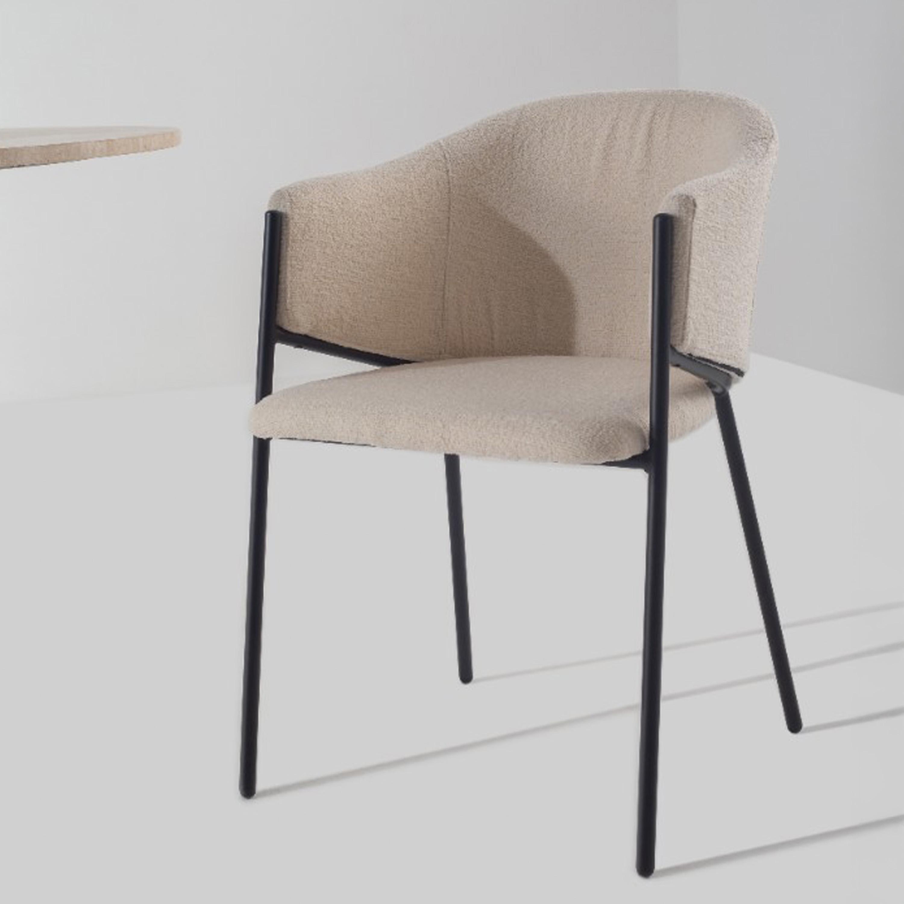 Home Kode Cordelia Boucle Dining Chair