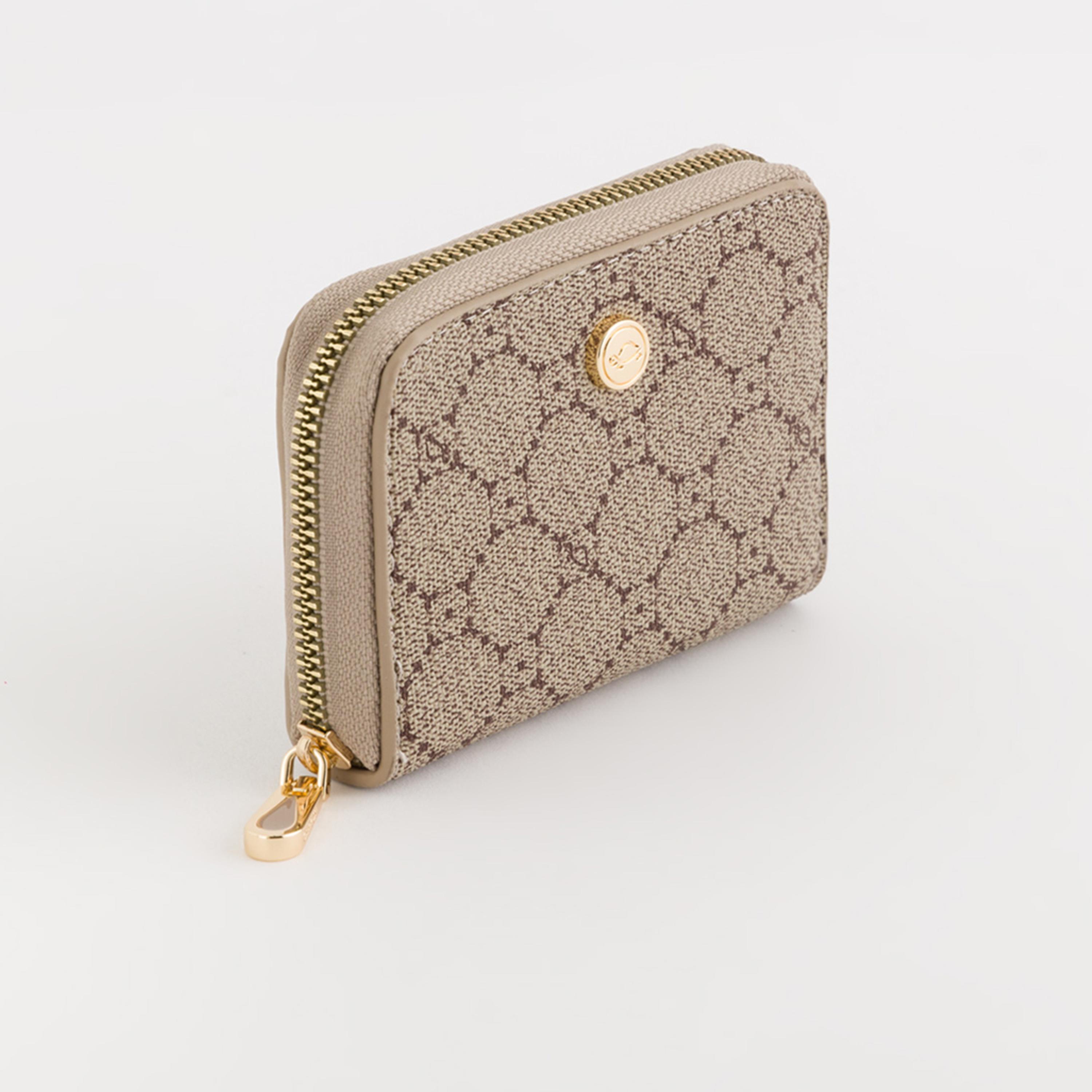كاربيسا - محفظة ديانا مطبوعة سحاب للإغلاق | 10.50 × 8 × 1.80 سم-women-bagsandwallets-wallets-image-1