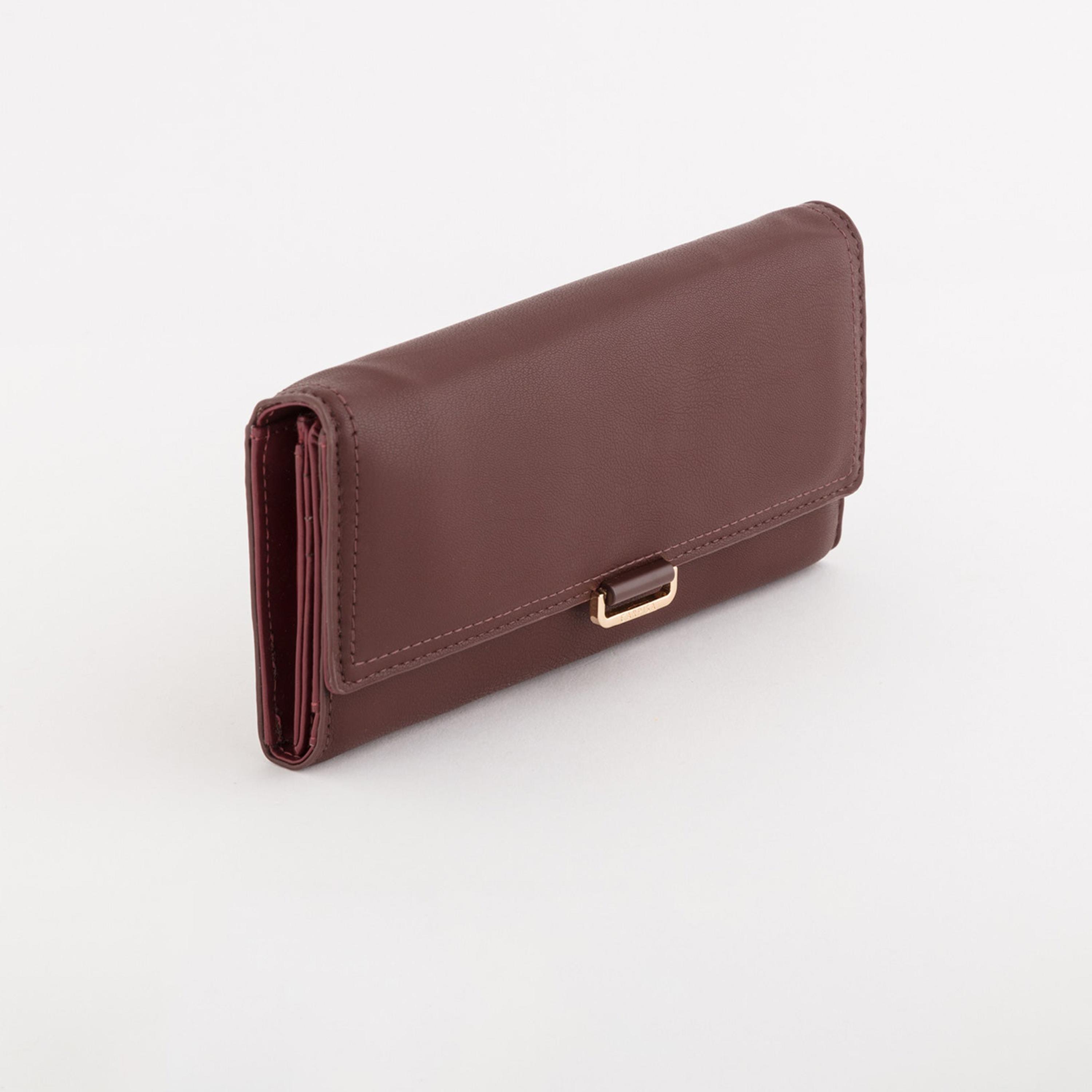 Carpisa Zurigo Solid Large Wallet with Flap Closure | 19.50 x 10 x 2 cm-women-bagsandwallets-wallets-image-1