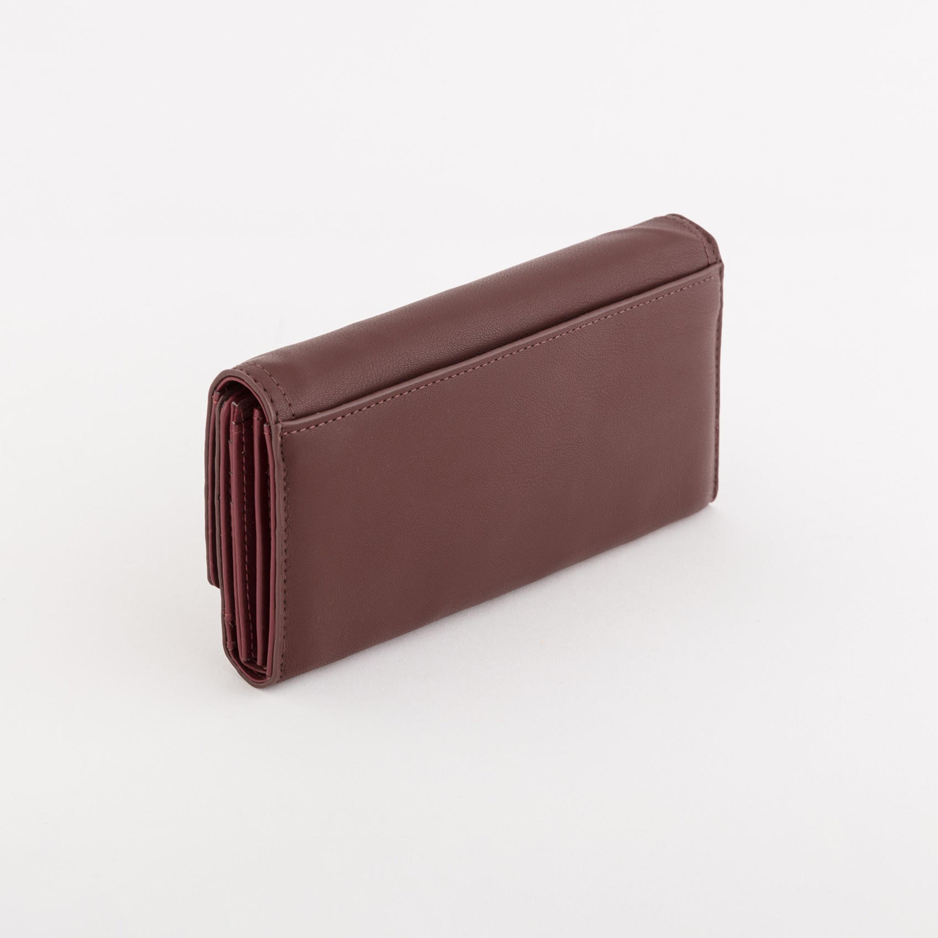 Carpisa Zurigo Solid Large Wallet with Flap Closure | 19.50 x 10 x 2 cm-women-bagsandwallets-wallets-image-2