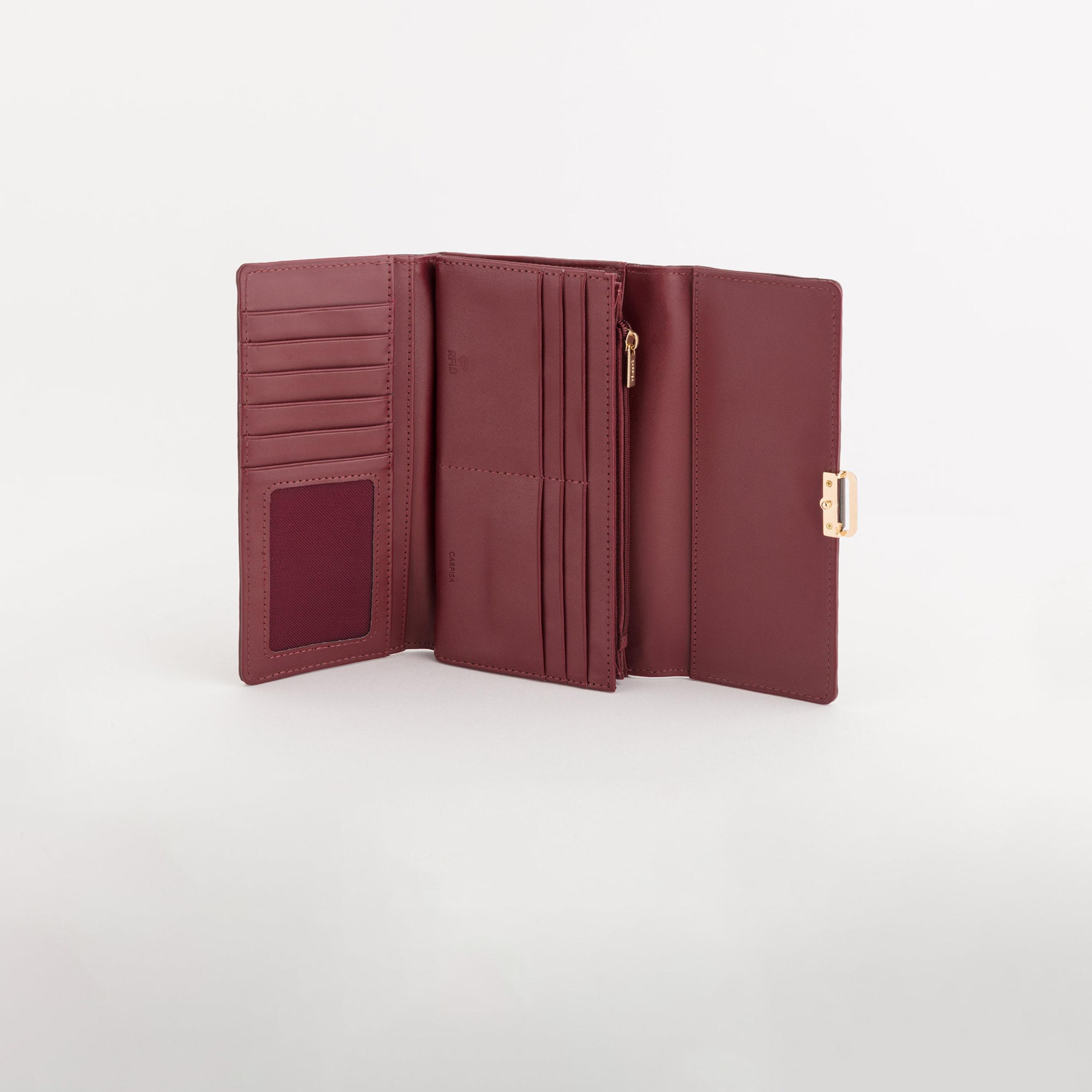 Carpisa Zurigo Solid Large Wallet with Flap Closure | 19.50 x 10 x 2 cm-women-bagsandwallets-wallets-image-3