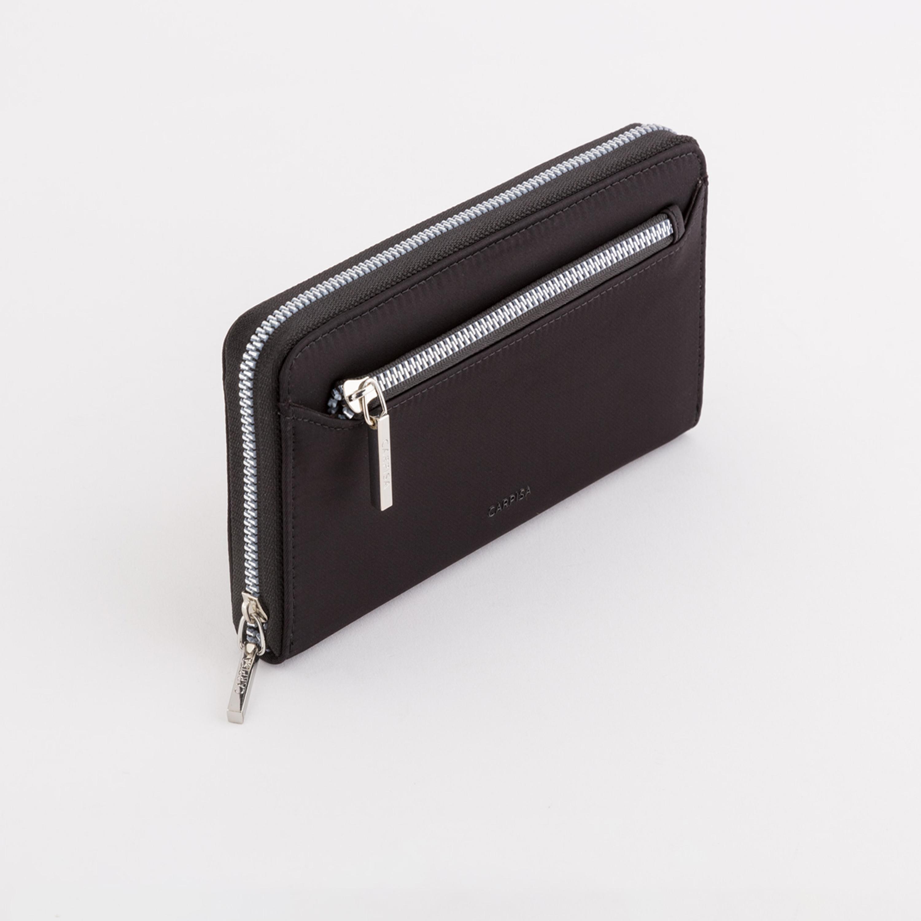 كاربيسا - محفظة إلويزا تصميم ذاتي سحاب للإغلاق | 19.50 × 10.50 × 2 سم-women-bagsandwallets-wallets-image-1