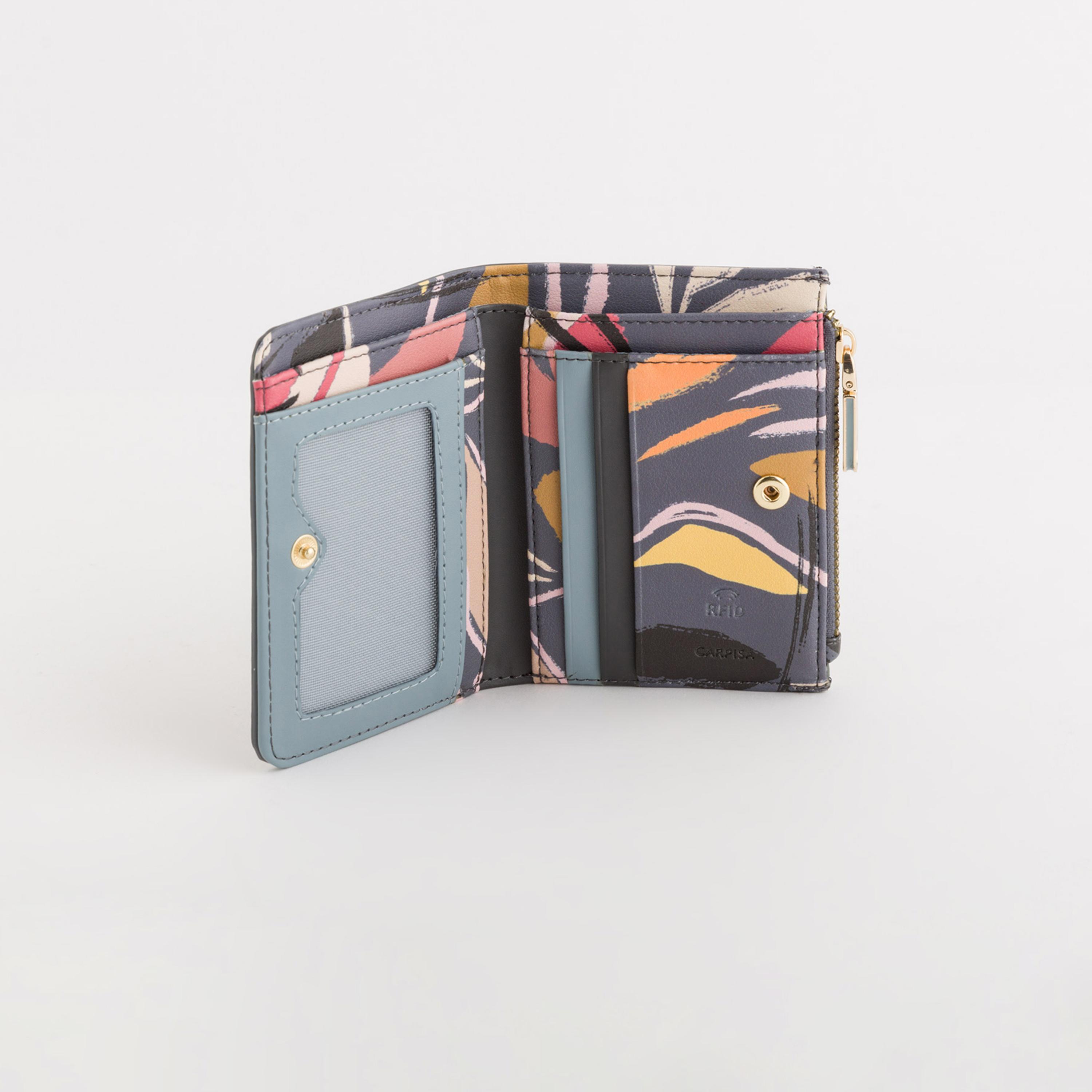 Carpisa Jasper Printed Wallet with Zipper Closure | 12.50 x 9.50 x 2 cm-women-bagsandwallets-wallets-image-2