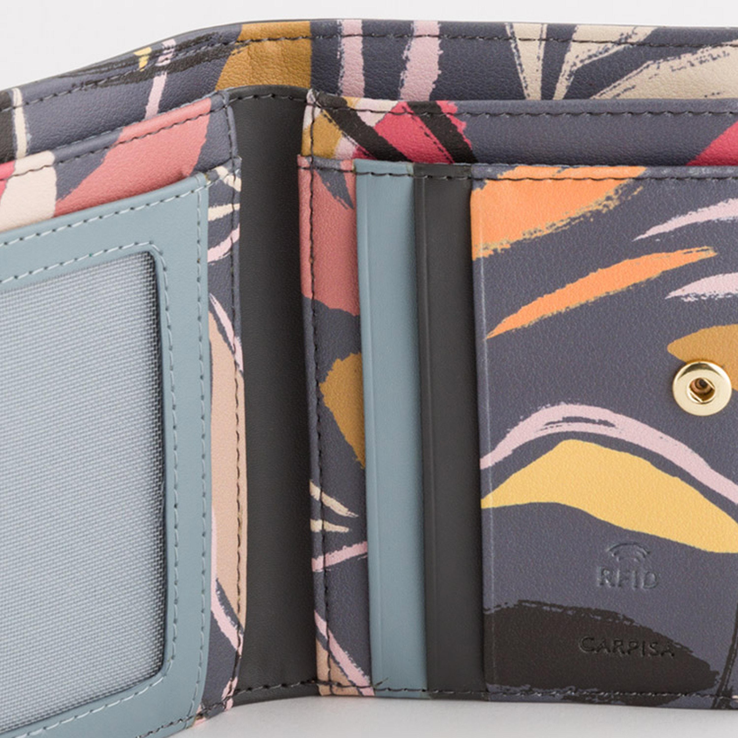 Carpisa Jasper Printed Wallet with Zipper Closure | 12.50 x 9.50 x 2 cm-women-bagsandwallets-wallets-image-3