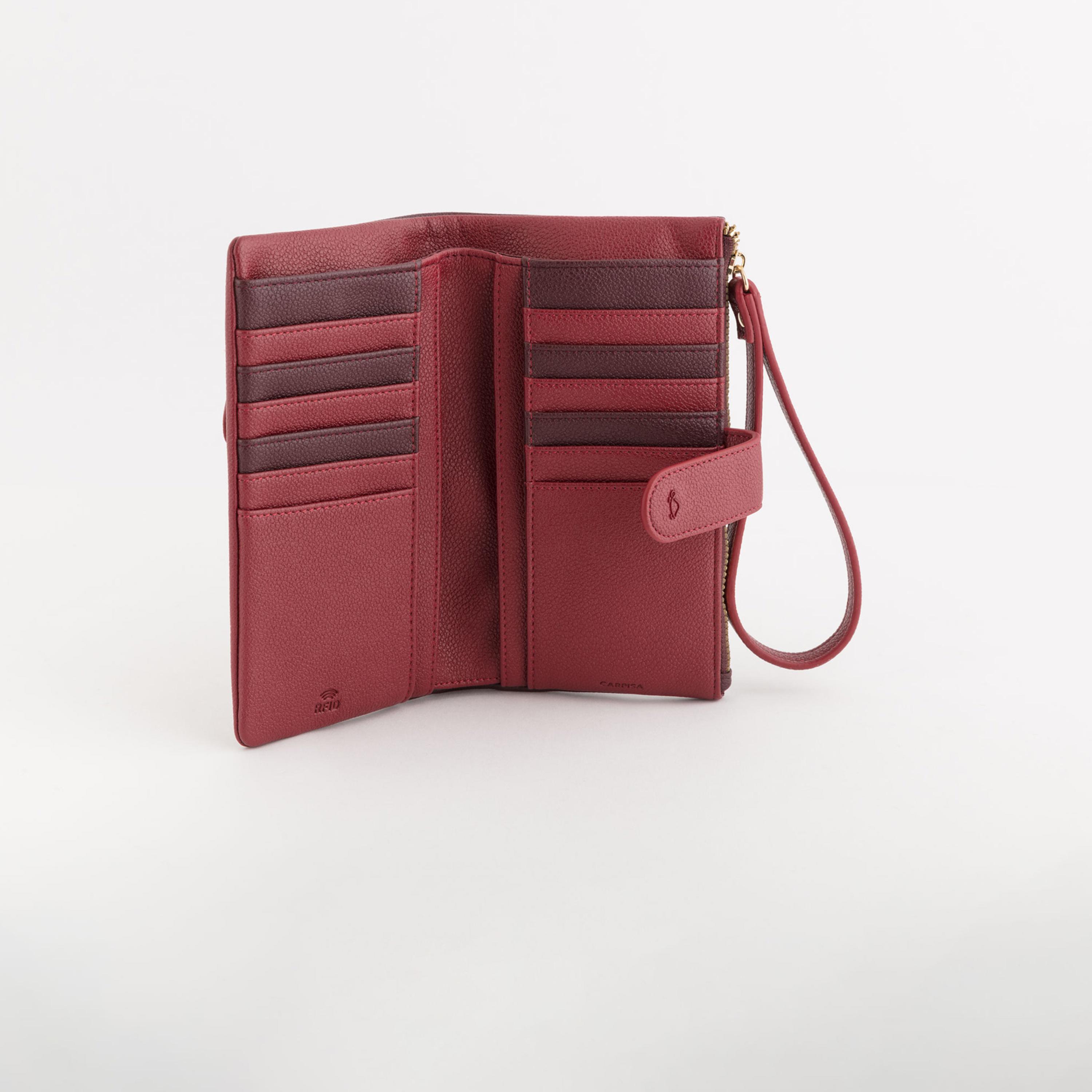 Carpisa Berna Color Block Wallet with Magnetic Closure | 18.50 x 10 x 2 cm-women-bagsandwallets-wallets-image-2