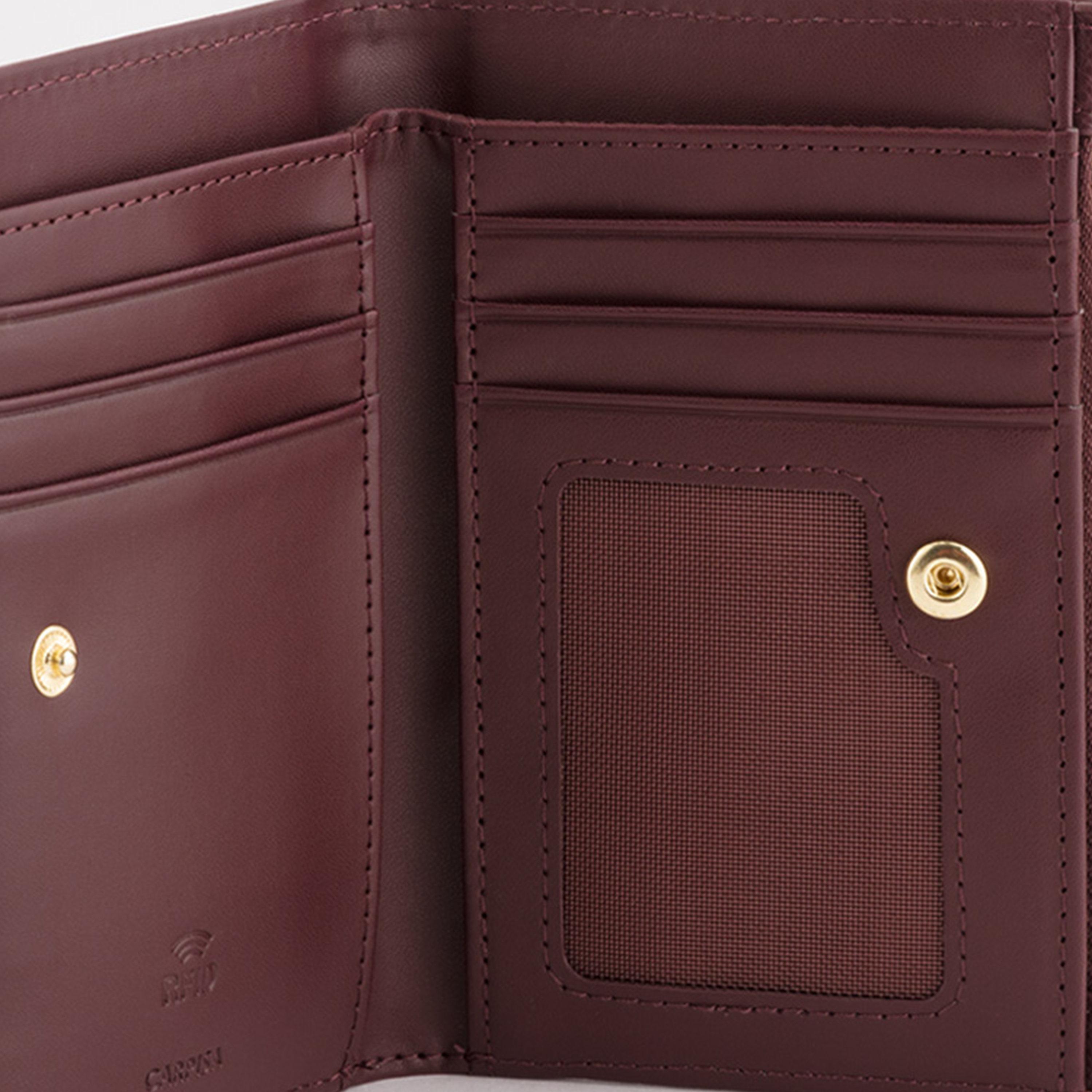 Carpisa Leonia Textured Wallet with Zipper Closure | 14.50 x 9 x 2 cm-women-bagsandwallets-wallets-image-3