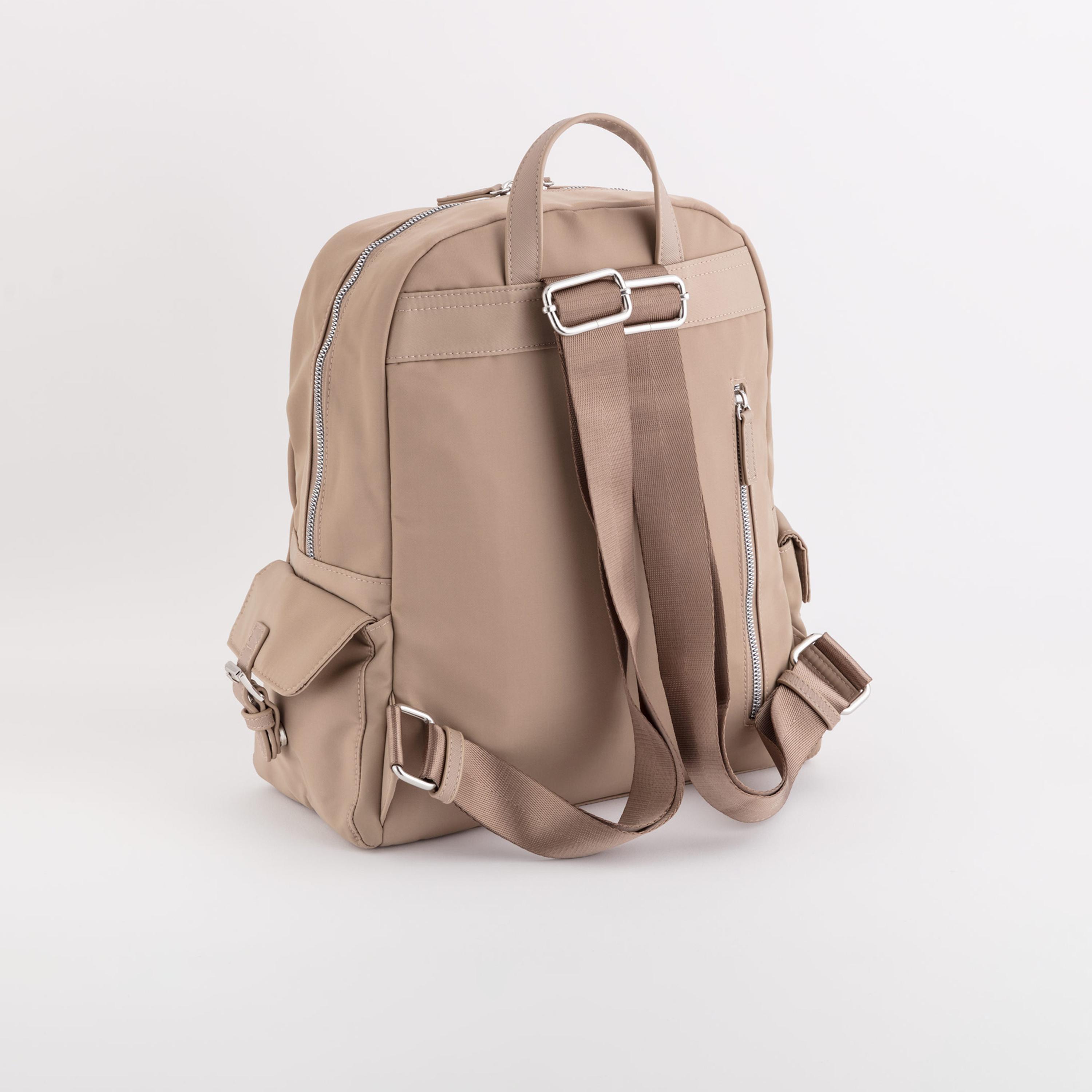 Carpisa Trevis Self Design Backpack with Zipper Closure | 30.50 x 36.50 x 14 cm-women-bagsandwallets-backpacks-image-2
