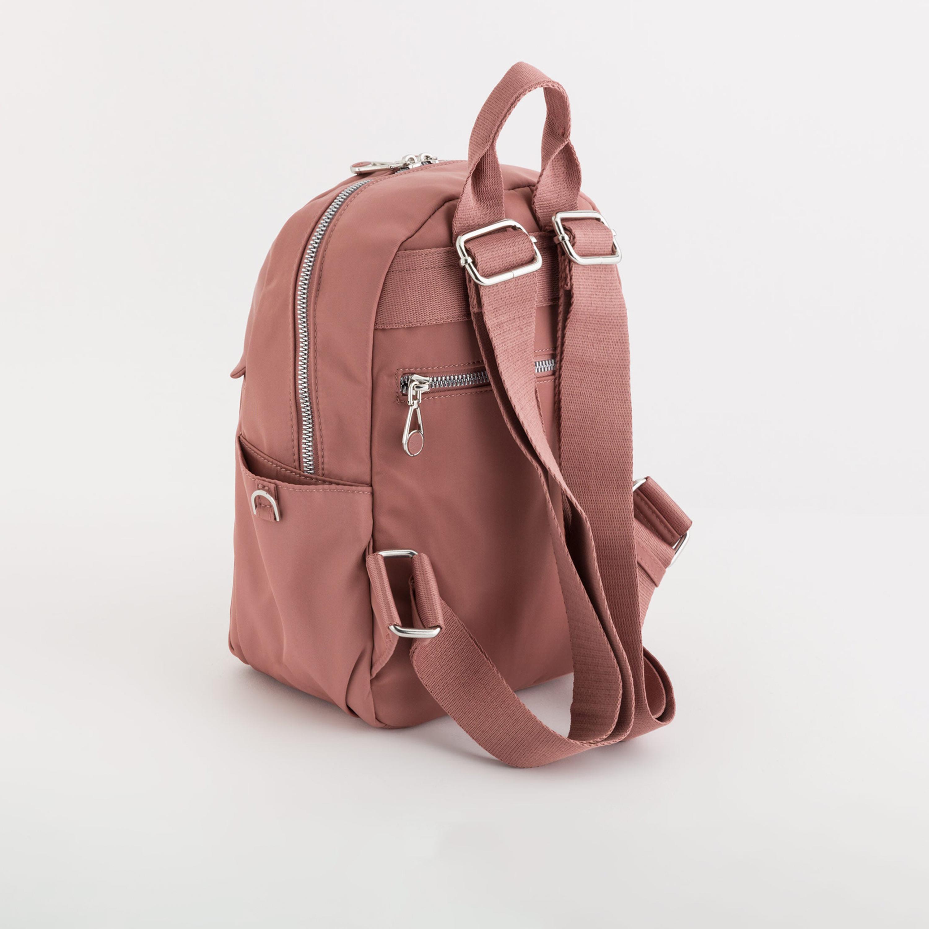 Carpisa Anversa Self Design Backpack with Zipper Closure | 23.50 x 29 x 11 cm-women-bagsandwallets-backpacks-image-2