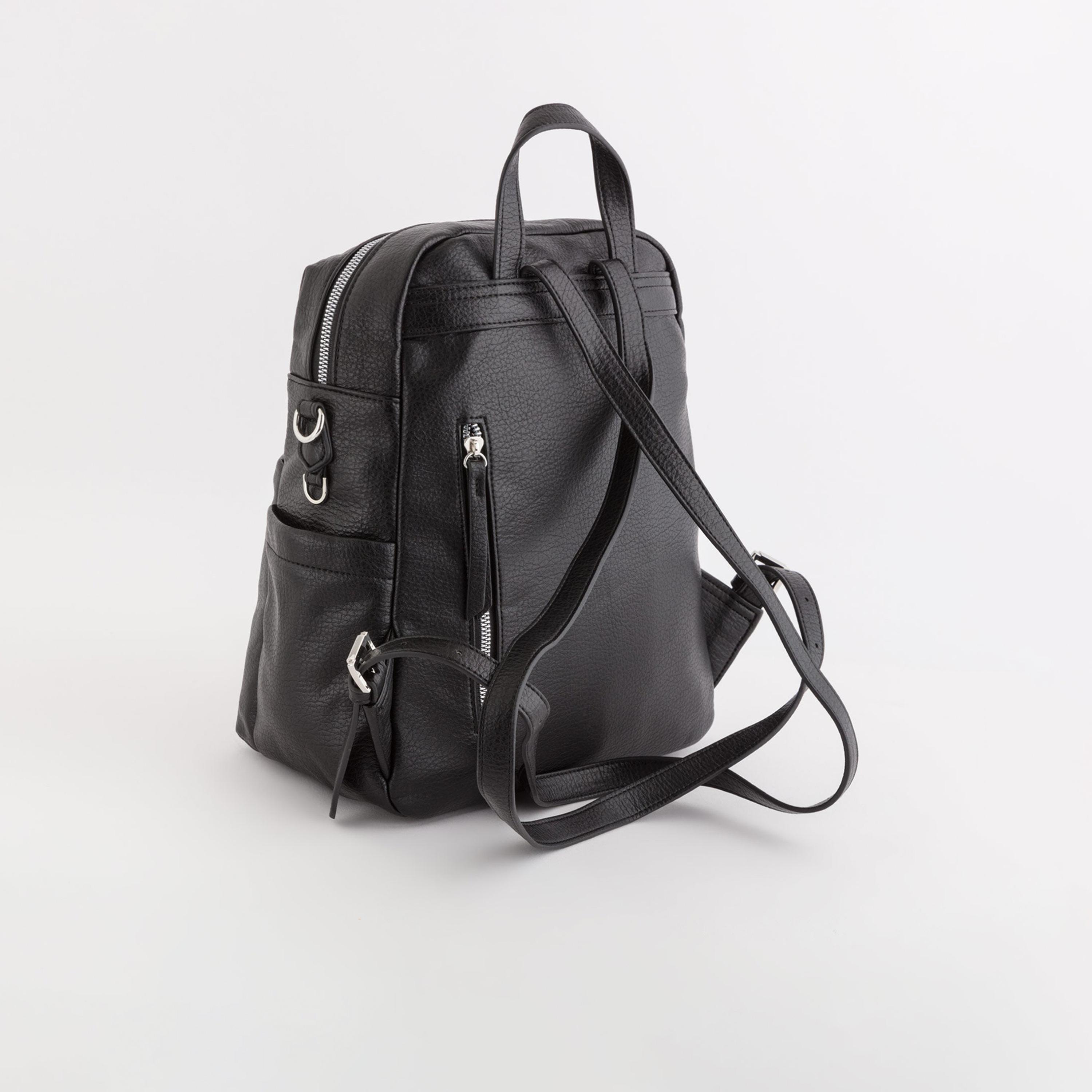 Carpisa Boston Textured Backpack with Zipper Closure | 28 x 32.50 x 14 cm-women-bagsandwallets-backpacks-image-2