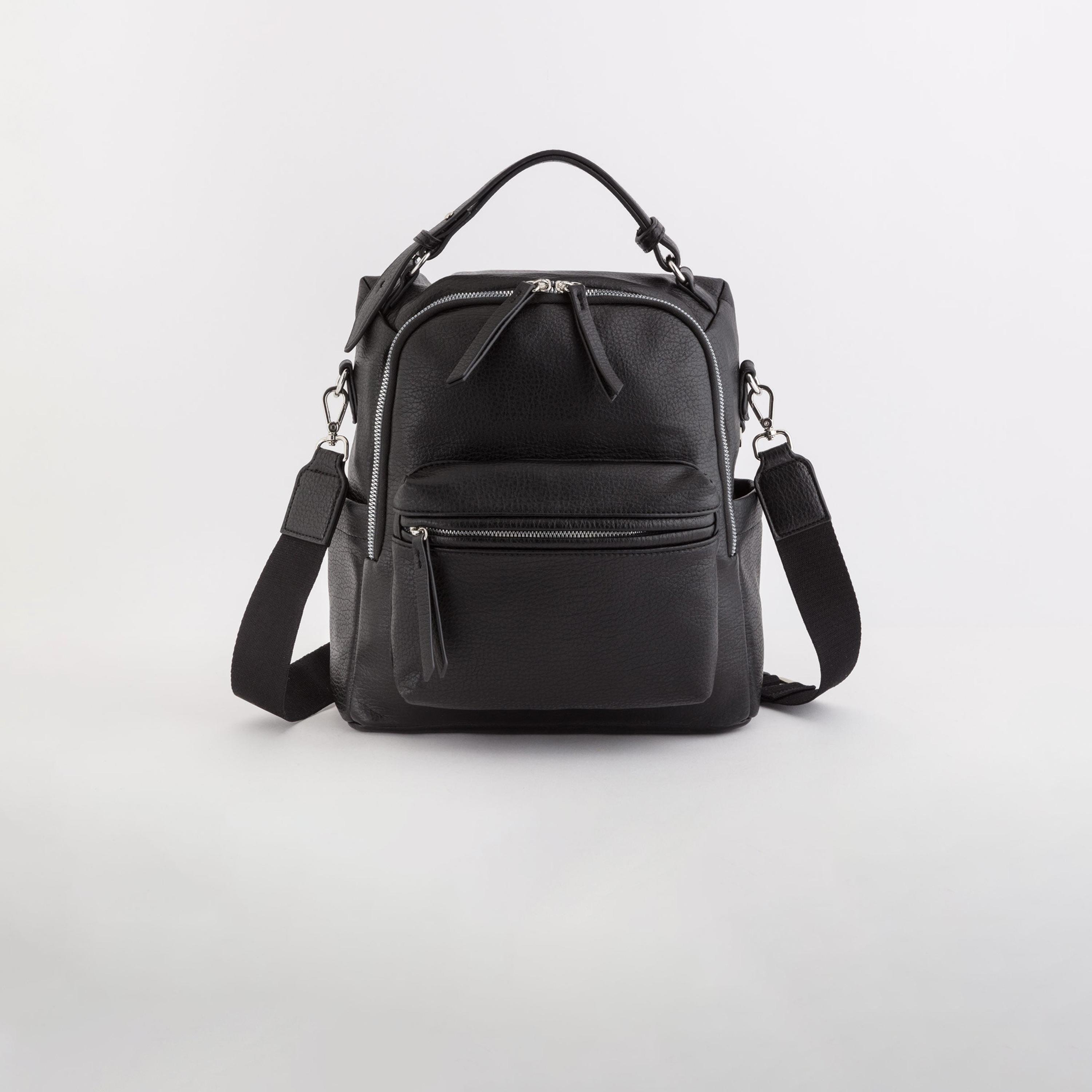 كاربيسا - شنطة ظهر بوسطن ذات ملمس مميز سحاب إغلاق | 26.50 × 27.50 × 11 سم-women-bagsandwallets-backpacks-image-1