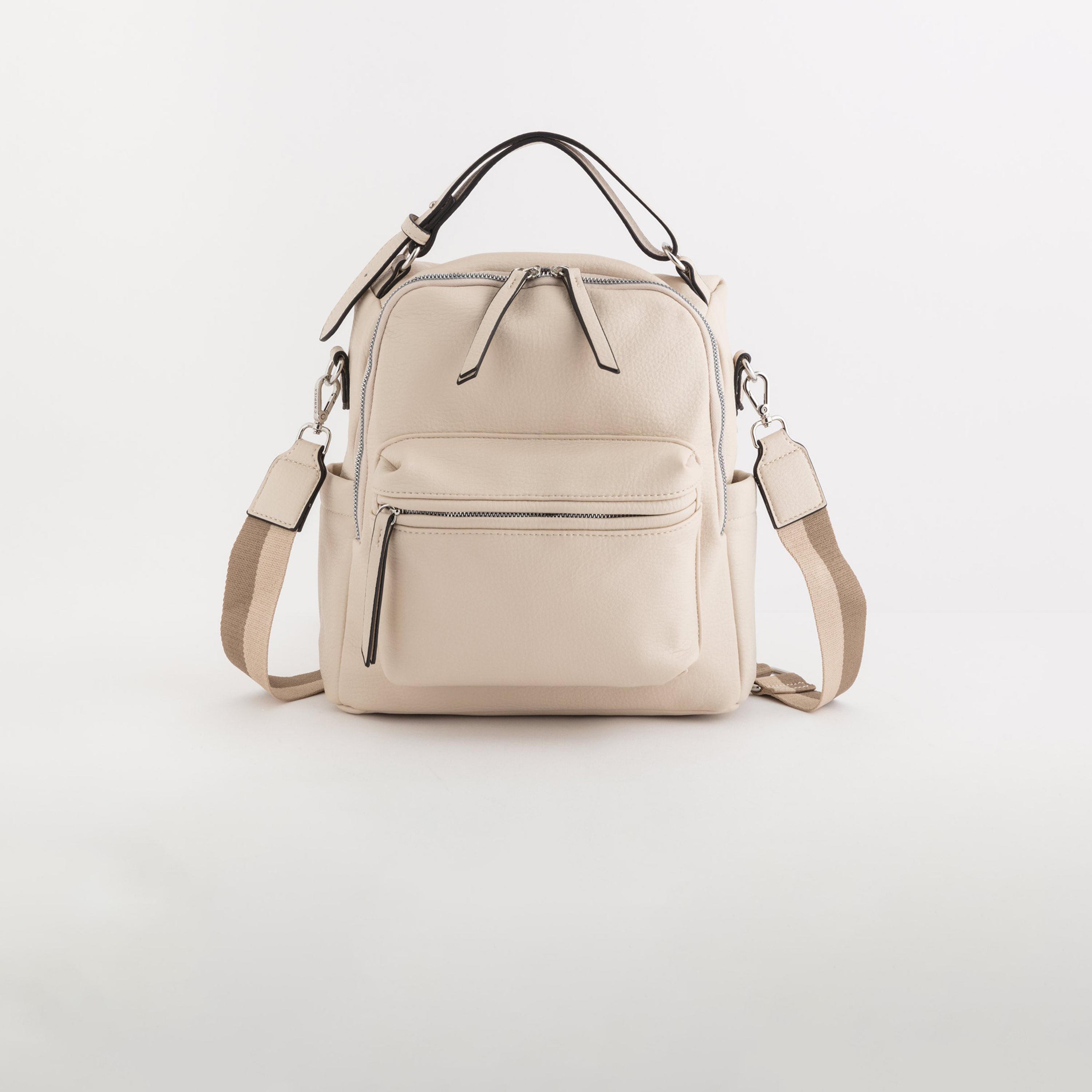 Carpisa Boston Textured Backpack with Zipper Closure | 26.50 x 27.50 x 11 cm-women-bagsandwallets-backpacks-image-1