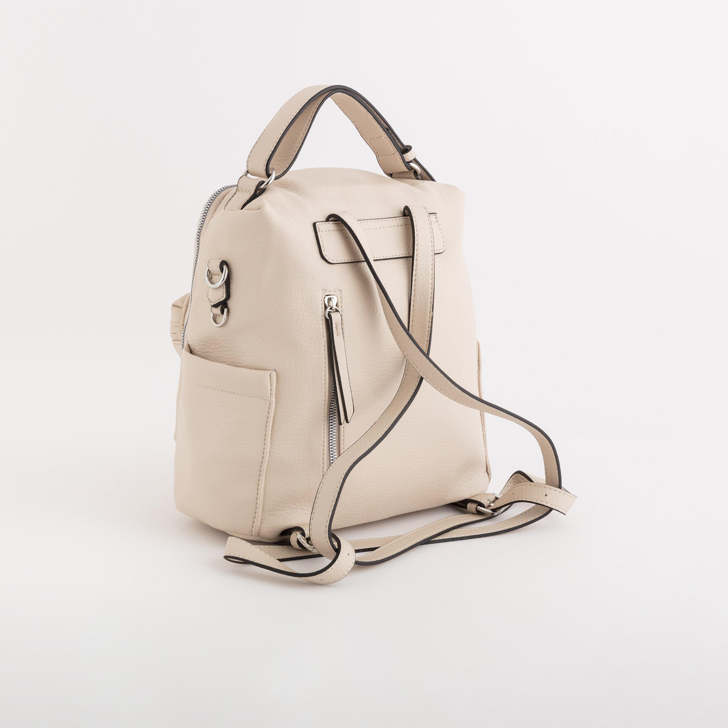 كاربيسا - شنطة ظهر بوسطن ذات ملمس مميز سحاب إغلاق | 26.50 × 27.50 × 11 سم-women-bagsandwallets-backpacks-image-2