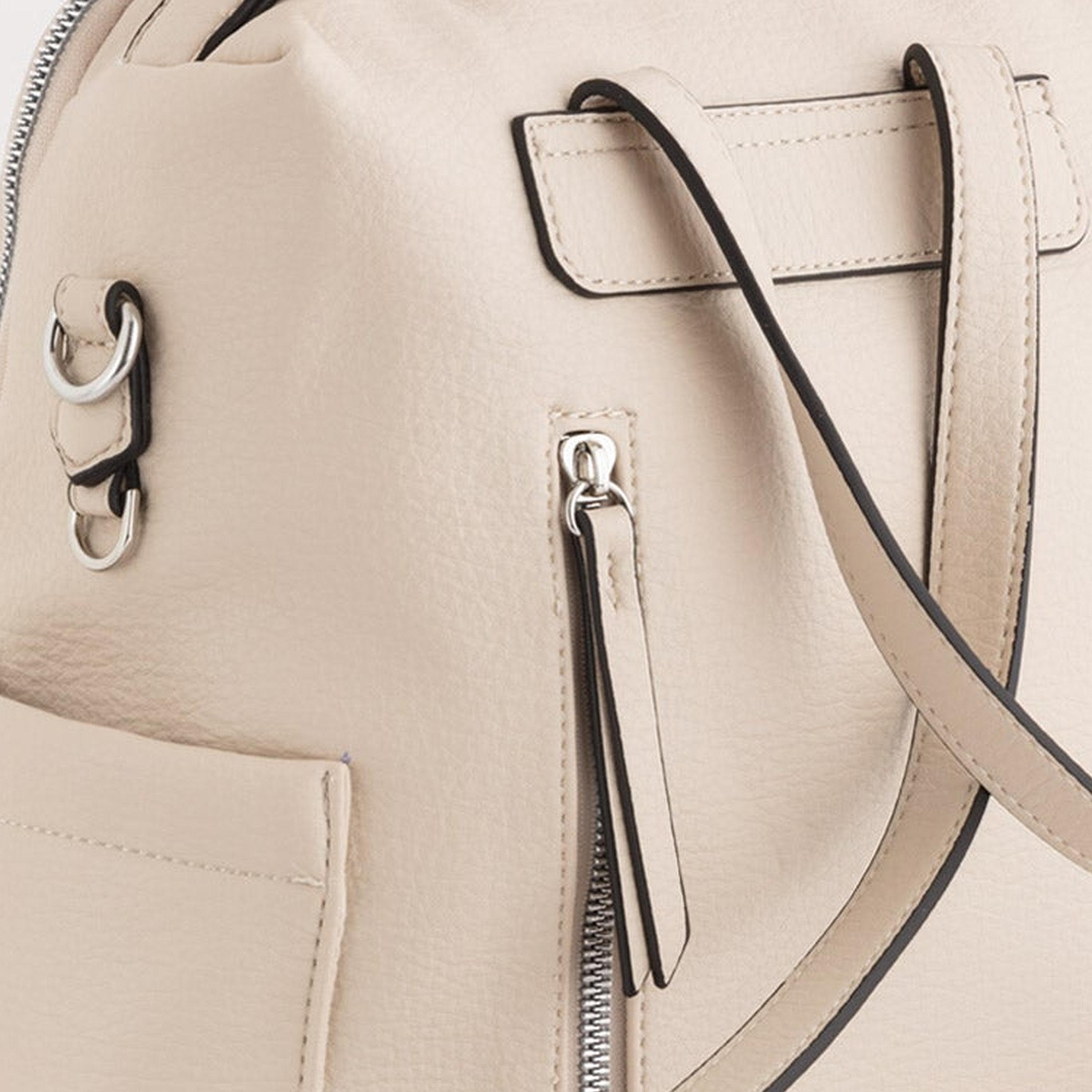 Carpisa Boston Textured Backpack with Zipper Closure | 26.50 x 27.50 x 11 cm-women-bagsandwallets-backpacks-image-4